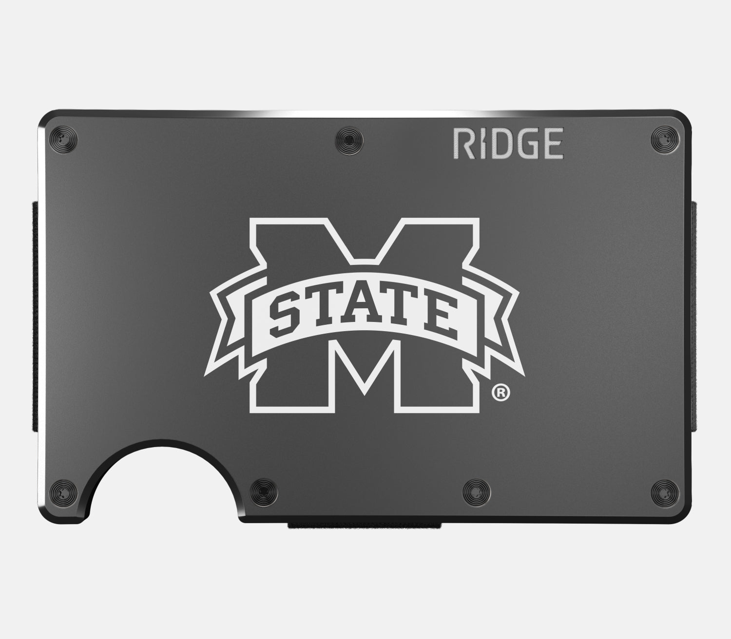Ridge Wallet for Men - Slim Minimalist RFID Blocking Front Pocket Wallet - Mississippi State Bulldogs Collection - Perfect for Everyday Carry, Travel & Gifts