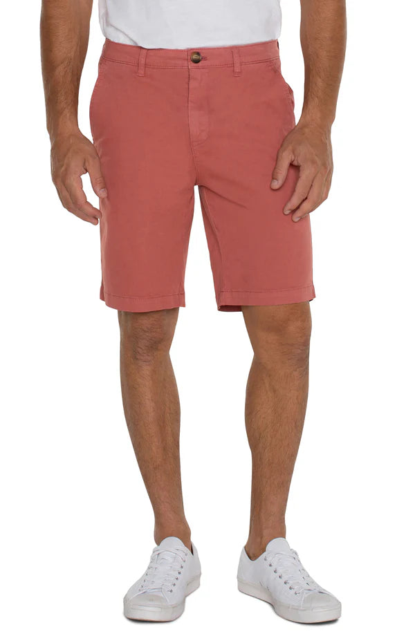 9.5 Inch Red Trouser Shorts for Women - Comfortable Casual Summer Shorts for Outdoor Activities, Travel & Lounge Wear