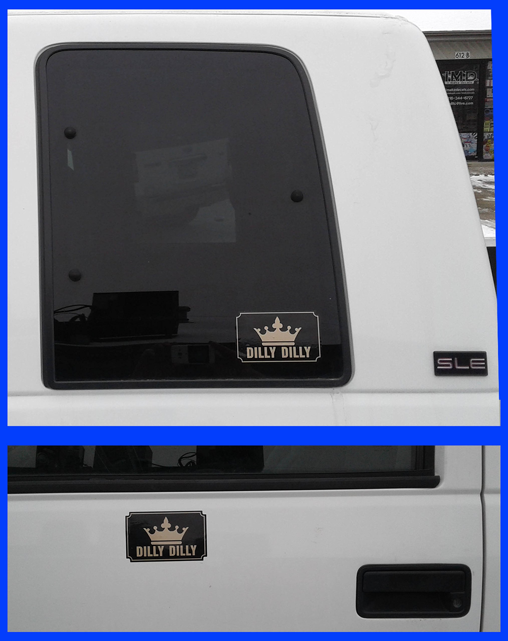 Funny Black and Gold Printed Decal Sticker 3