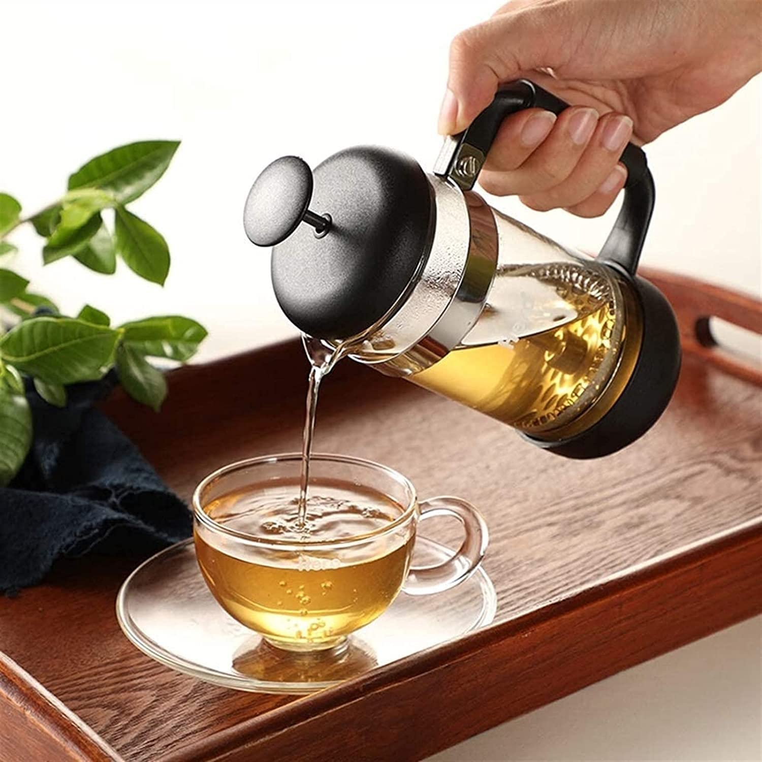 Premium French Press Coffee Maker - 12 oz/350ml Stainless Steel Tea Infuser for Rich Flavor | Ideal for Home, Office & Camping Brewing | Perfect Morning Coffee & Afternoon Tea Solution