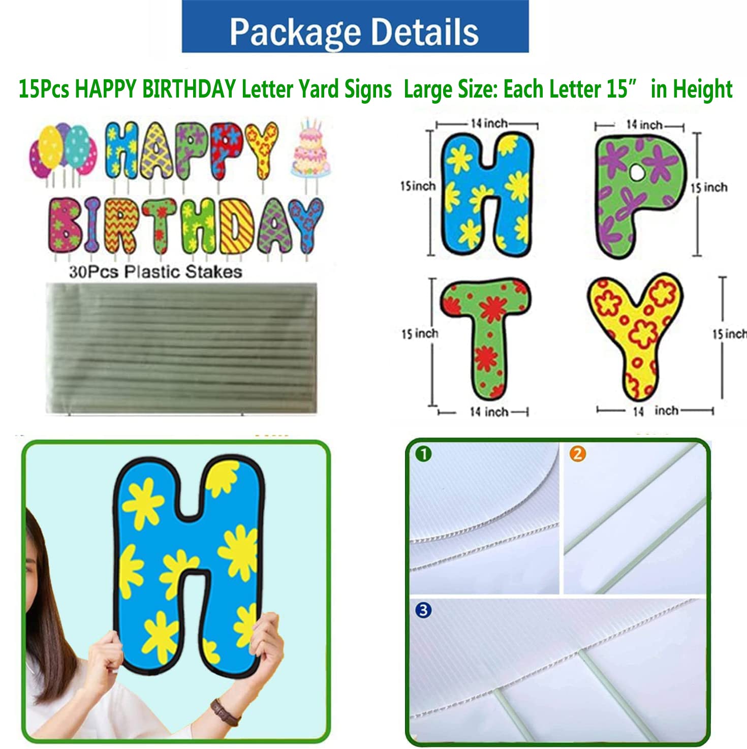 Happy Birthday Yard Signs - 15