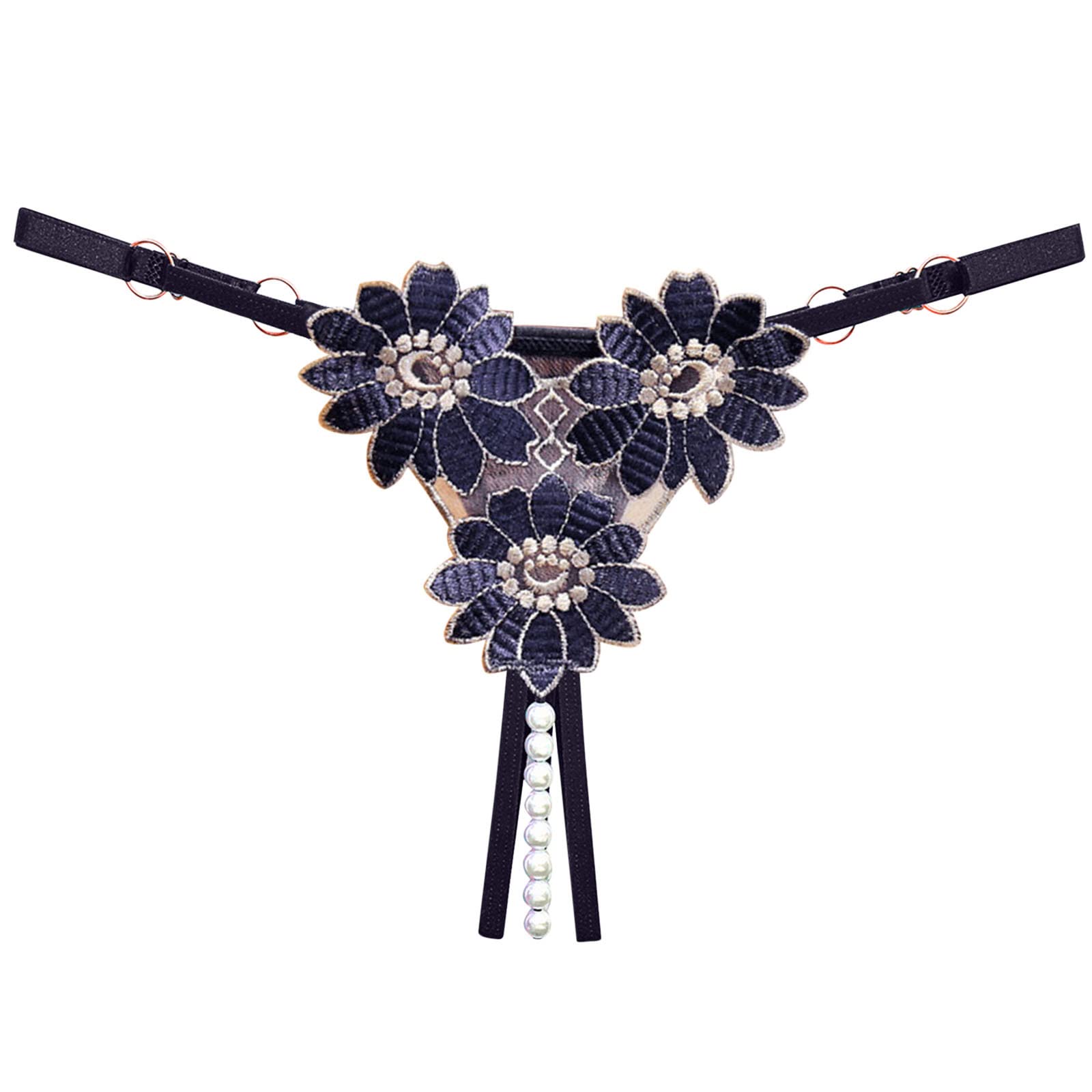 Sexy Lace Women's Panties - Hollow Out Briefs, Crochet Lace Thong & G-String Lingerie Set (Blue, One Size) - Perfect for Valentine's Day, Honeymoon & Romantic Nights