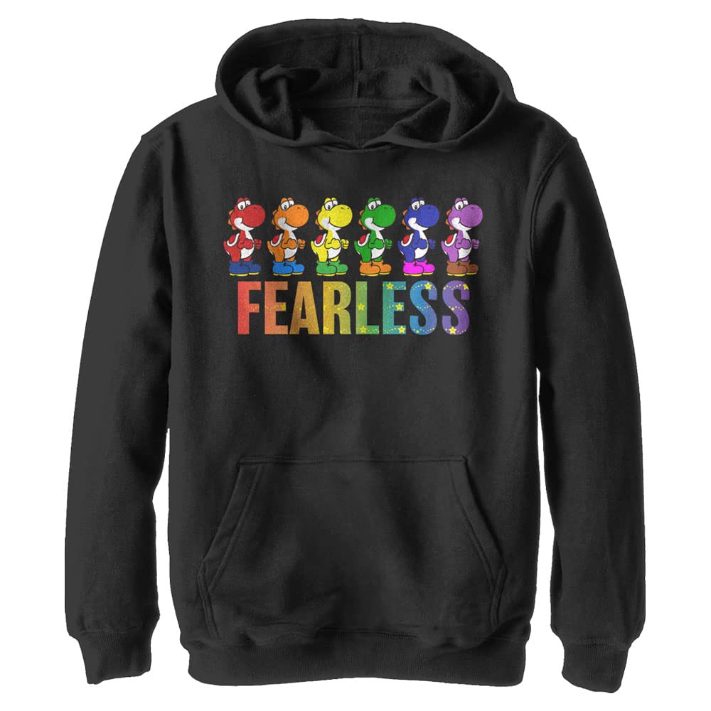 Nintendo Yoshi Kids' Fearless Pullover Hoodie - Soft & Comfortable Gaming Sweatshirt for Boys & Girls - Perfect for Playdates, Gaming Sessions & Everyday Wear