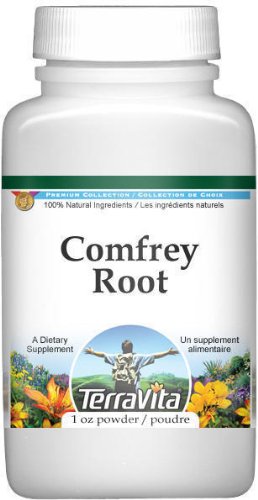 Organic Comfrey Root Powder 1 oz (ZIN: 513544) - Natural Herbal Remedy for Skin Care, Joint Pain Relief & Wound Healing | Perfect for DIY Salves, Teas & Herbal Compresses
