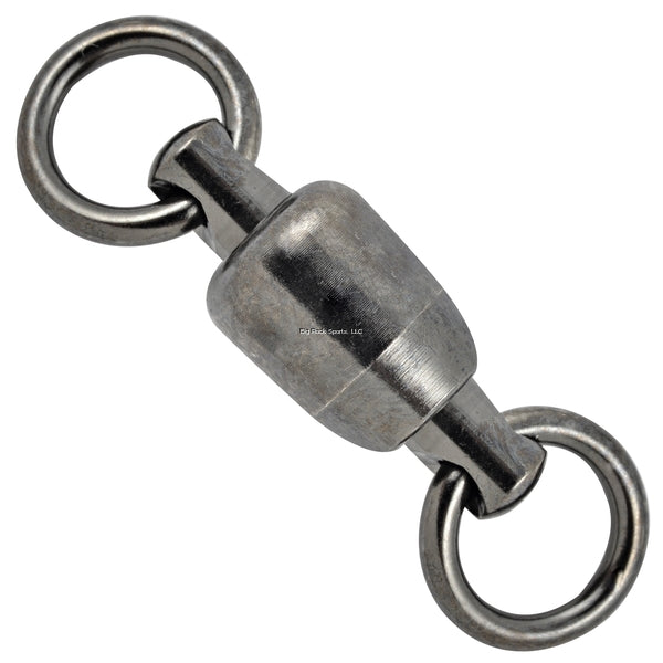 Danielson Ball Bearing Swivel Nickel Size 6 - 2 Pack - Heavy Duty Fishing Swivels for Saltwater & Freshwater - Smooth Rotation for Lures, Rigs & Tackle