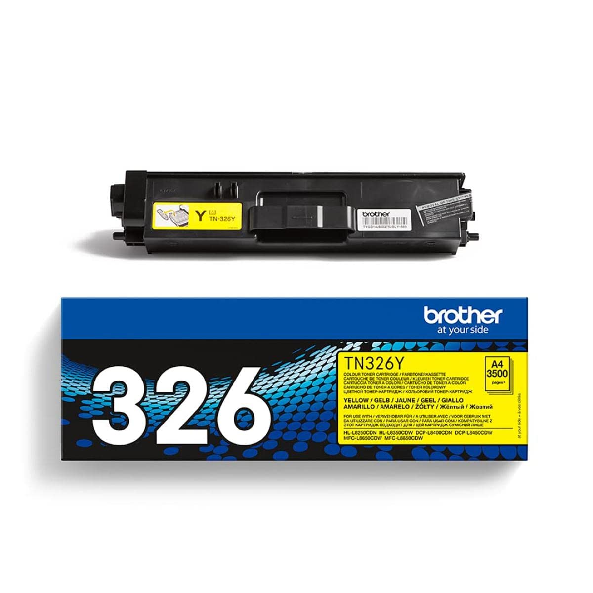 Brother TN-326Y Genuine Yellow High Yield Toner Cartridge - Single Pack (1 Cartridge) | Compatible with Brother Printers | Ideal for Office, Home & Business Printing Needs
