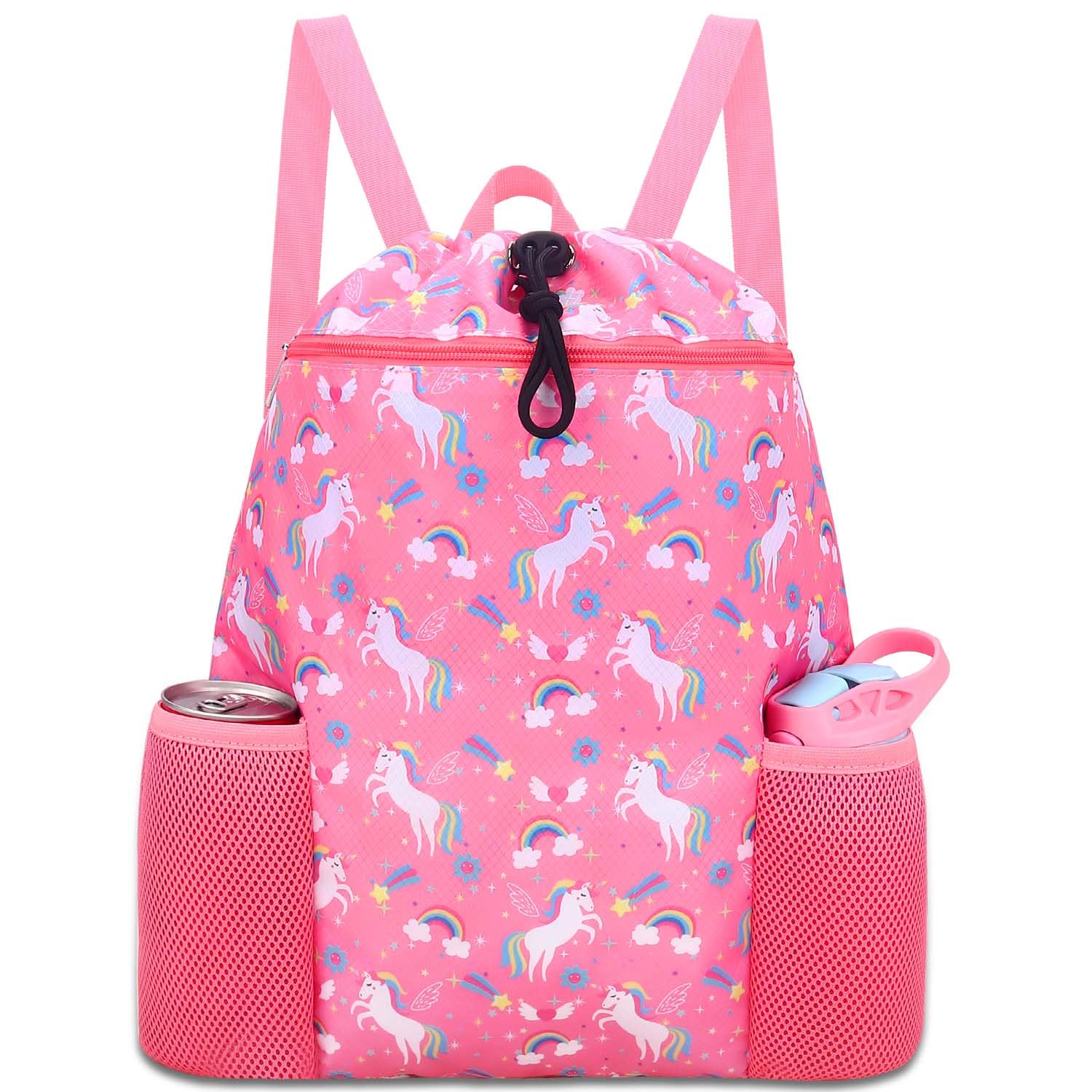 Unicorn Swim Bag for Girls - Waterproof Beach & Pool Backpack for Kids - Gym & Sports Use
