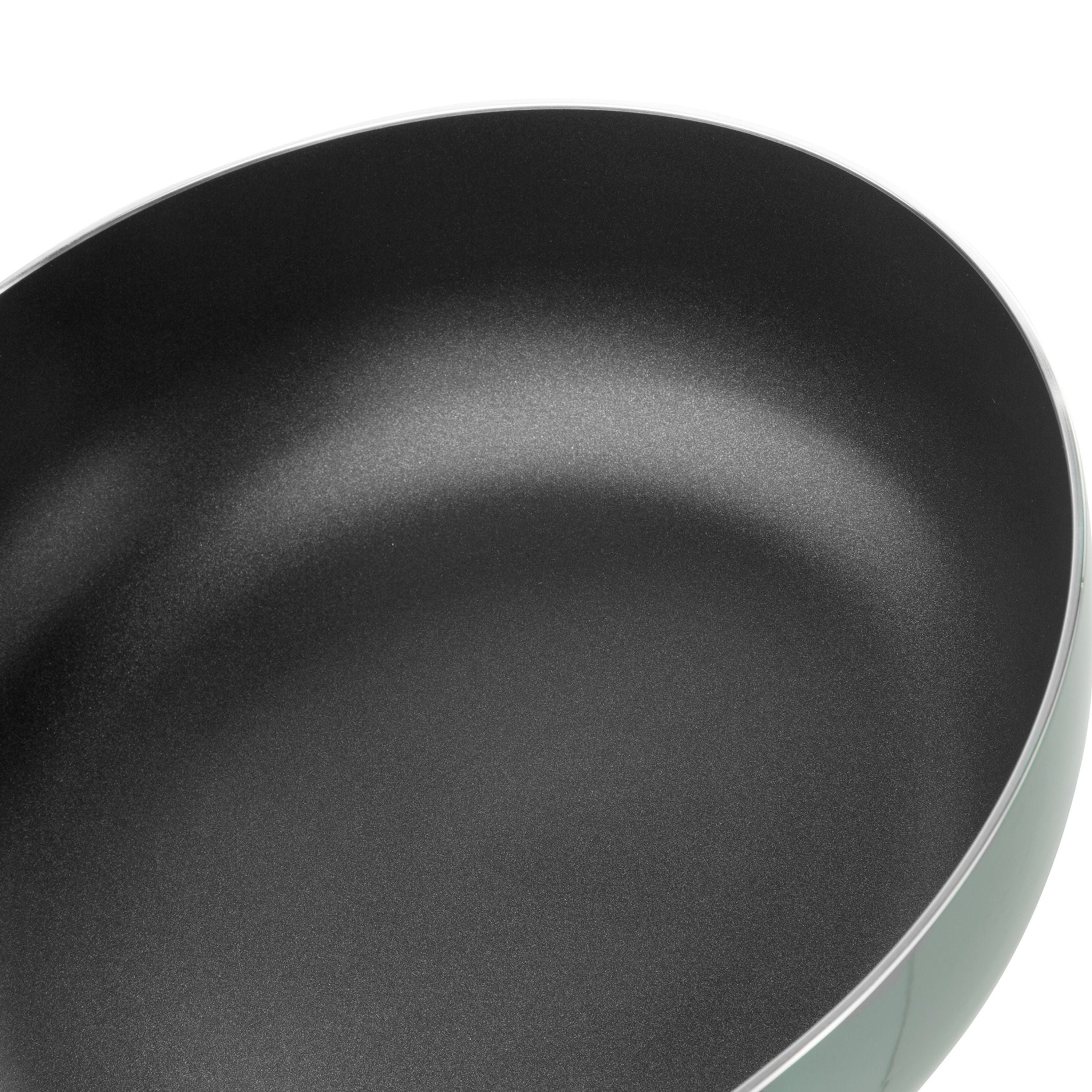 BergHOFF Sage Non-Stick Aluminum Frying Pan 11 Inch - Professional Cookware for Healthy Cooking, Perfect for Omelets, Pancakes & Sauteing - Dishwasher Safe & Oven Safe up to 350°F