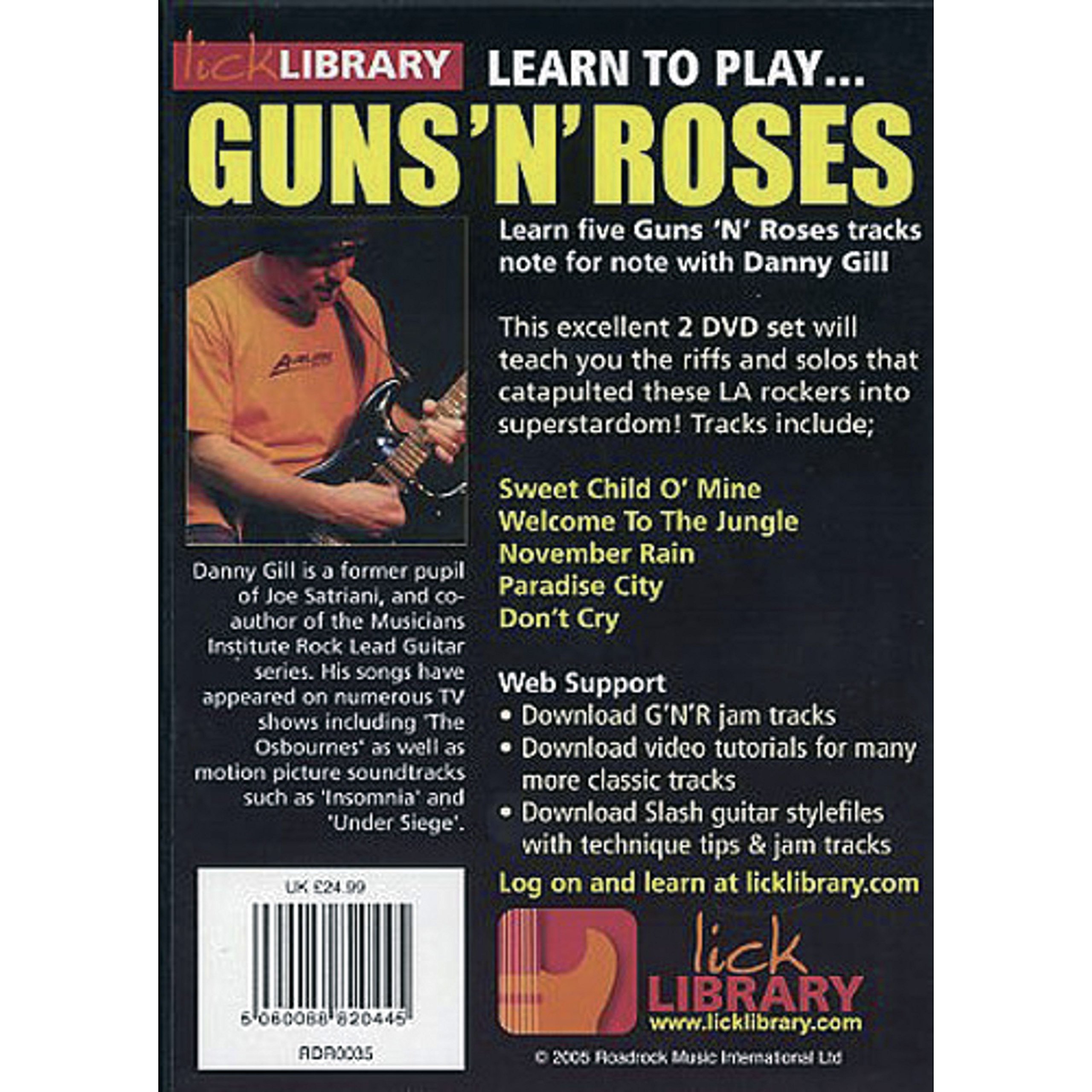 Learn to Play Guns N' Roses Songs - Complete Electric Guitar Lesson Book for Beginners | Perfect for Home Practice, Music Classes & Rock Band Performances