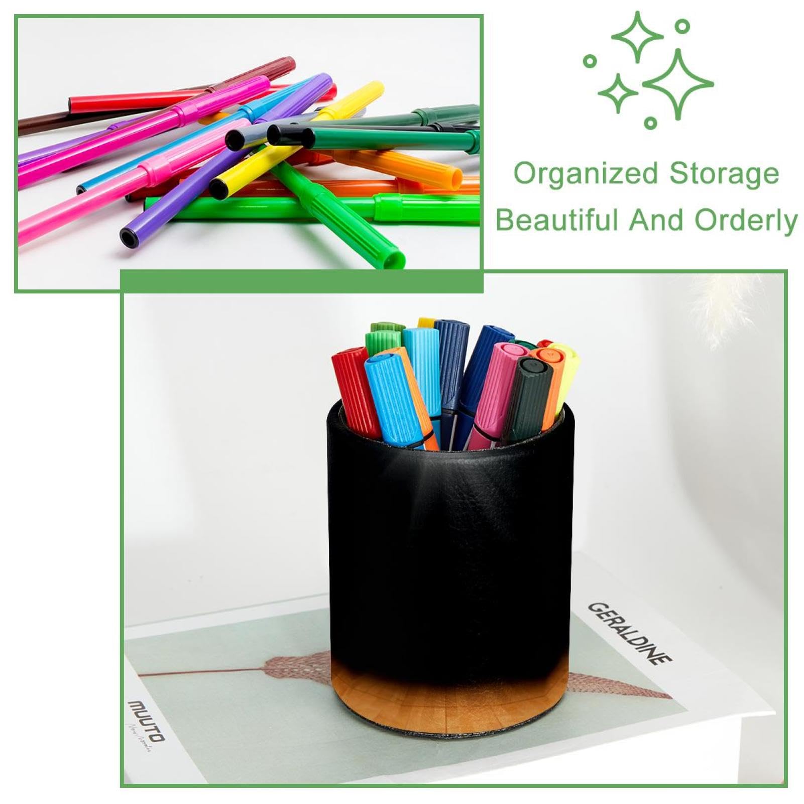 Basketball Wooden Pen Holder for Desk - Stylish Pencil Organizer for Office, Home & School Supplies - Perfect Desk Accessory for Work, Study & Gift Giving
