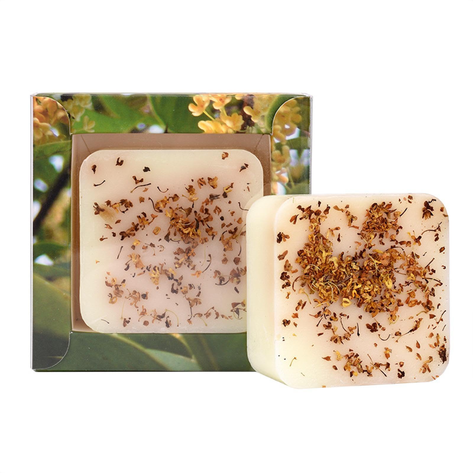 Osmanthus Handmade Soap with Essential Oil | Natural Fragrant Bar Soap for Face & Body | Perfect for Spa, Bath, and Gift Giving