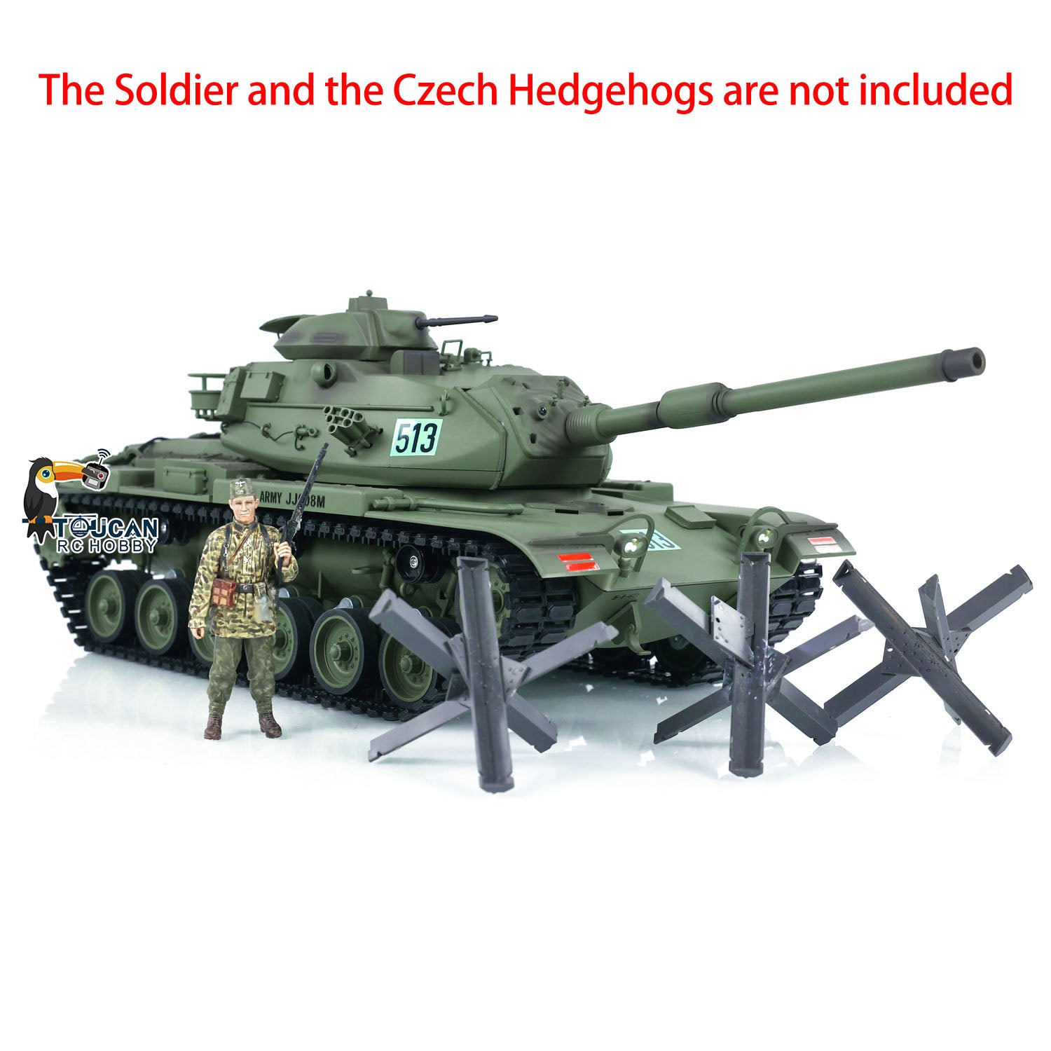 1/16 Scale RC Tank M60A3 USA - Remote Control Military Battle Tank with Barrel Recoil, BB Shooting, Realistic Sound & Smoke Effects | Hobby Model for Collectors & War Simulation Enthusiasts | Perfect for Outdoor Battles, Military Displays & RC Tank Competitions