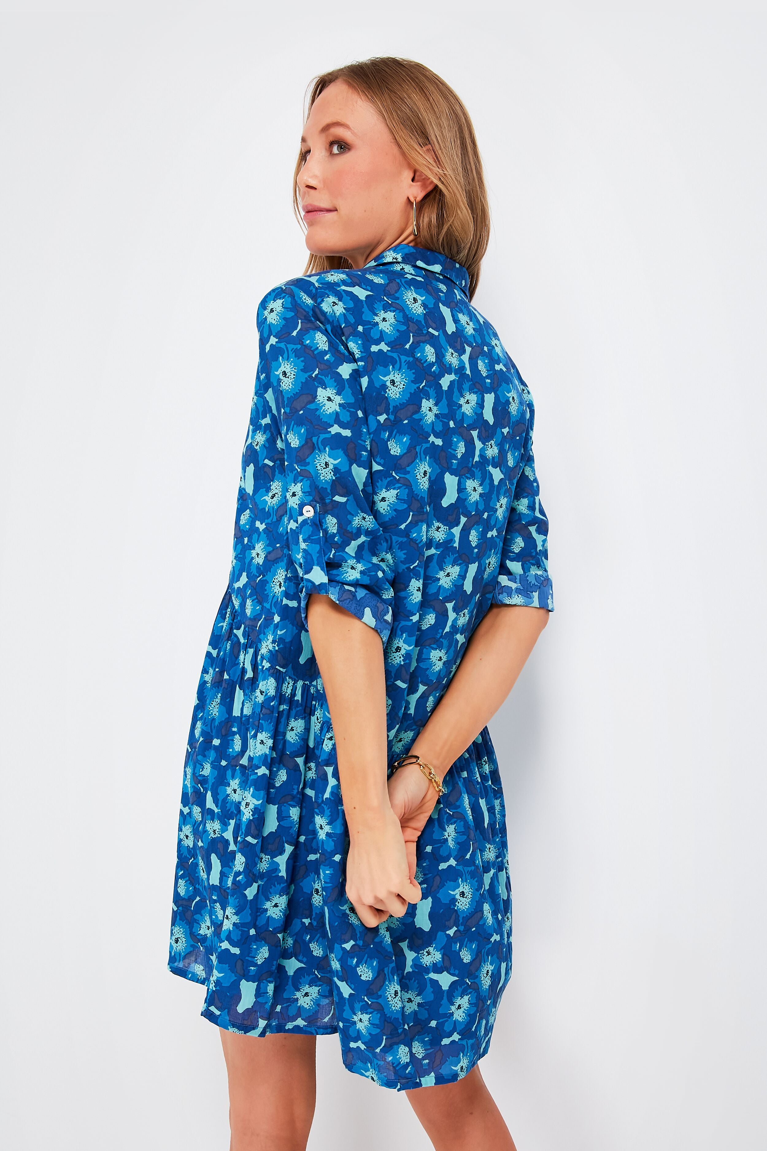 Elegant Blue Jacinta Deauville Dress for Women | Flowy Summer Maxi Dress | Perfect for Beach Vacations, Weddings & Date Nights