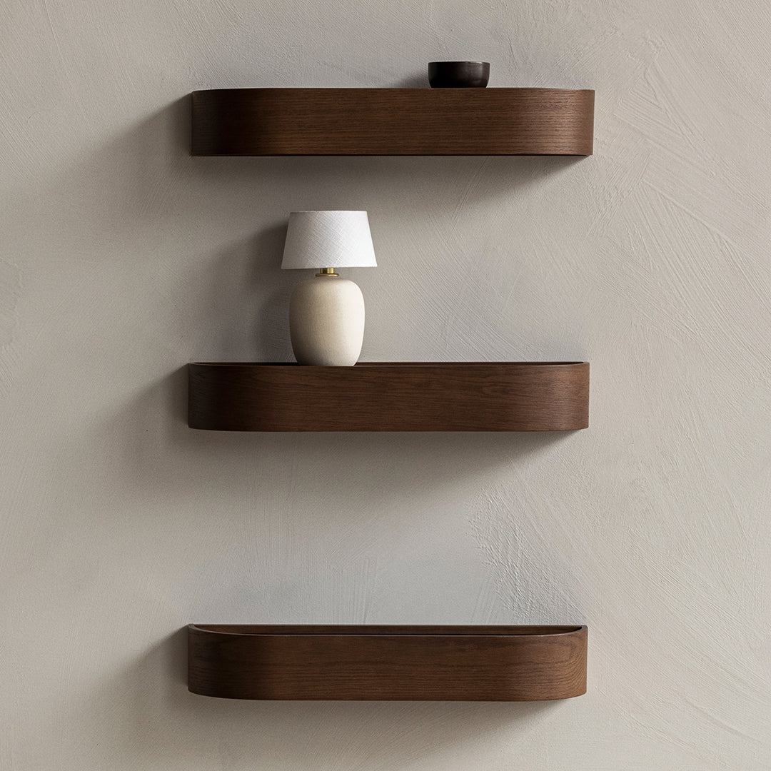 Nina Bruun Epoch Shelf - Modern Wooden Wall Shelf for Home & Office Decor | Perfect for Living Room, Bedroom, or Kitchen Storage & Display