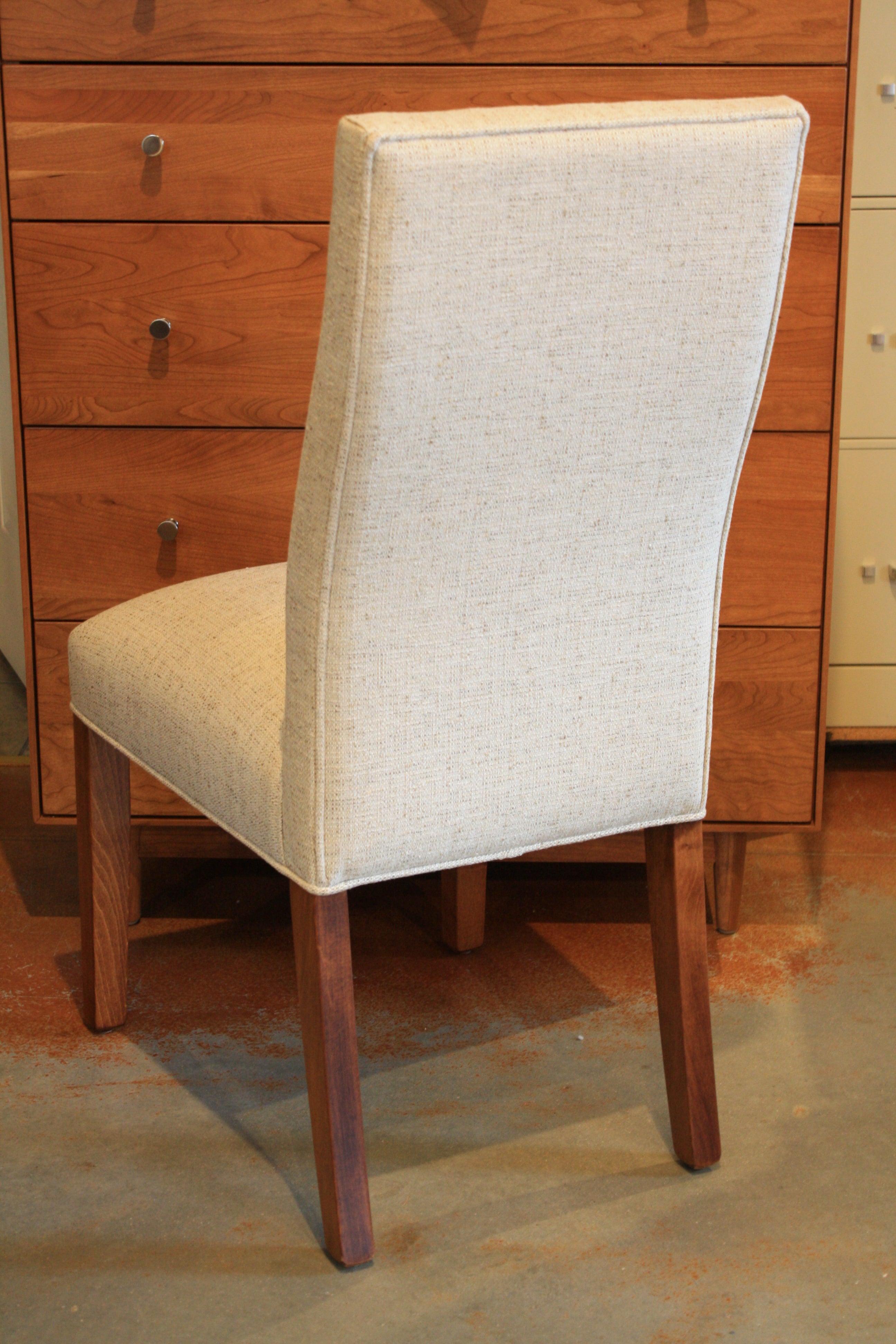 Hudson Narrow Dining Chair - Sturdy & Elegant Wooden Side Chair for Kitchen, Dining Room, or Home Office | Comfortable Seating Solution for Small Spaces