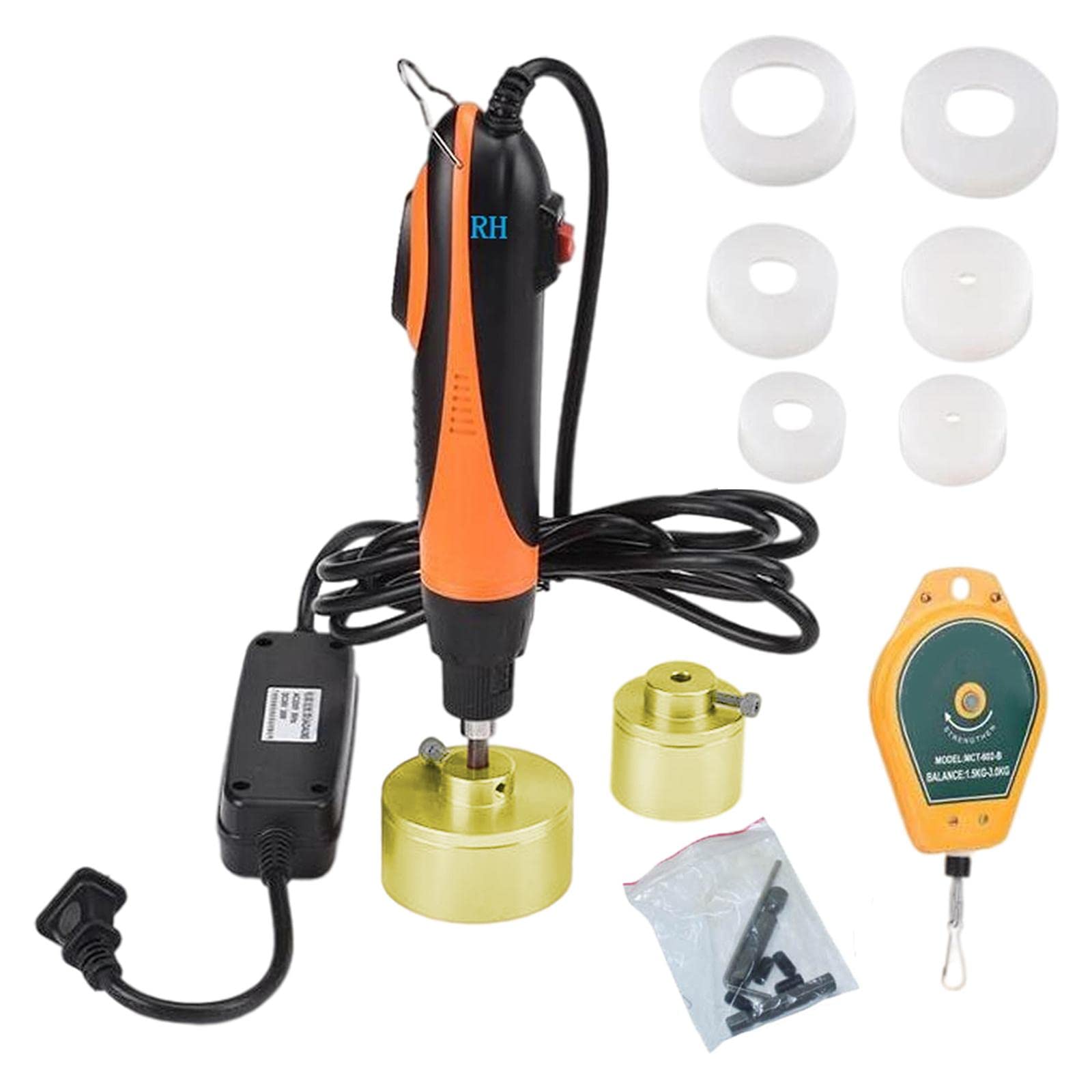 Automatic Electric Bottle Capping Machine - Portable Bottle Sealer & Lid Tightener for Round Glass/Liquid Bottles (Ideal for Home Brewing, DIY Cosmetics & Small Business Packaging)