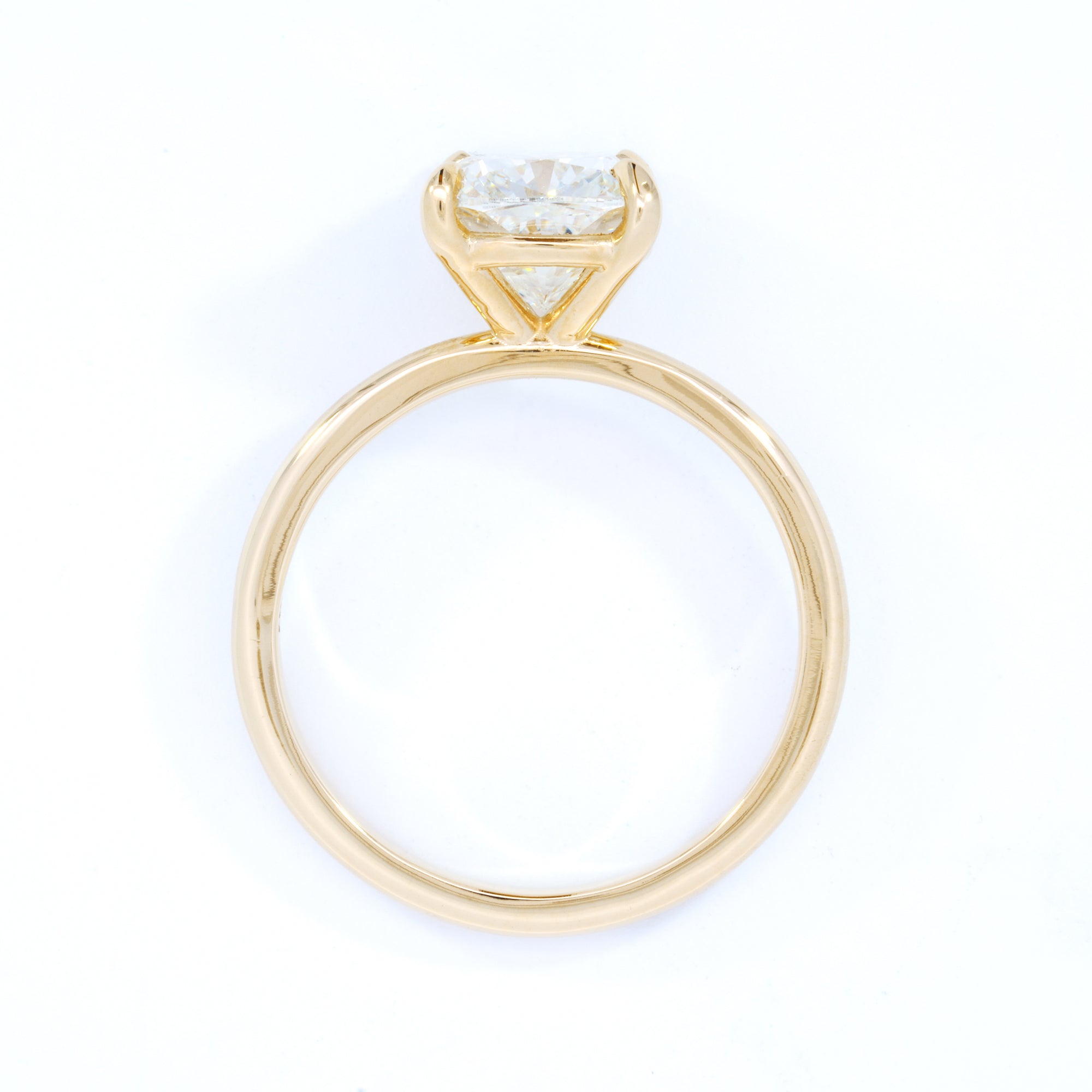 Exquisite Cushion Cut Solitaire Engagement Ring - 14K White Gold Diamond Wedding Band for Women - Perfect for Proposals, Anniversaries & Special Occasions