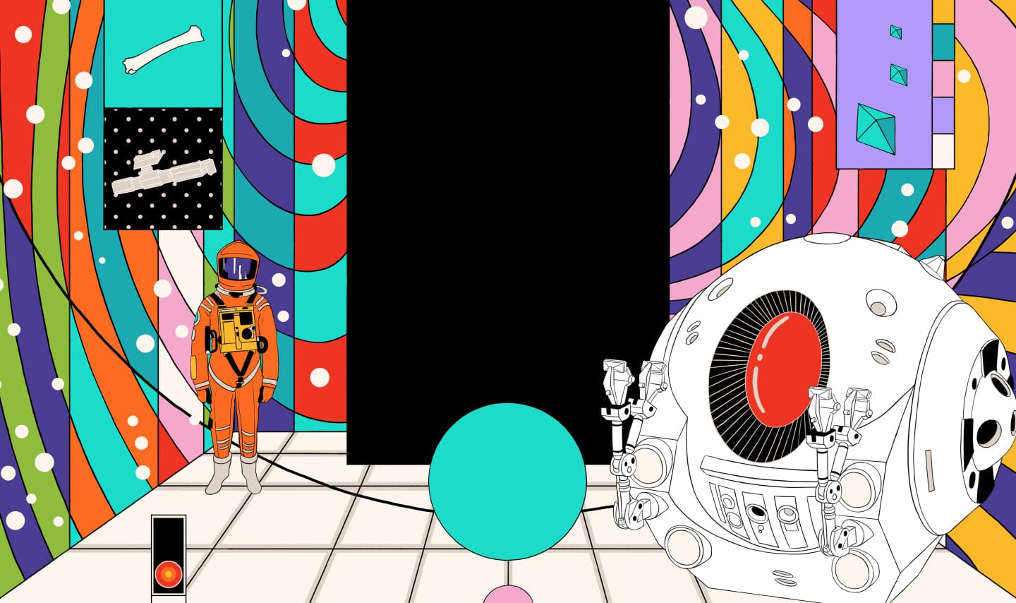 2001: A Space Odyssey Movie Poster - Classic Sci-Fi Film Wall Art Decor for Home, Office & Theater Rooms