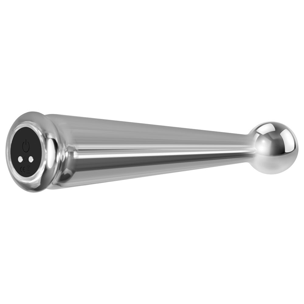 Adam & Eve Tease Me Rechargeable Metal Vibrator - Powerful Personal Massager for Women, Waterproof & Quiet Adult Toy - Perfect for Solo Play & Couples Intimacy