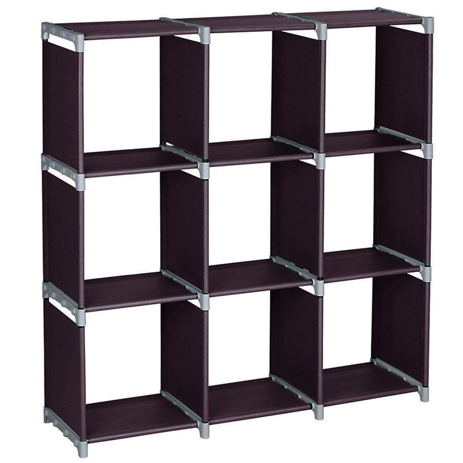 9-Cube Storage Organizer Shelf - Portable DIY Closet Cabinet & Bookshelf for Bedroom, Living Room, Office | Multifunctional Home Organization Solution for Toys, Books & Coffee Bar Decor