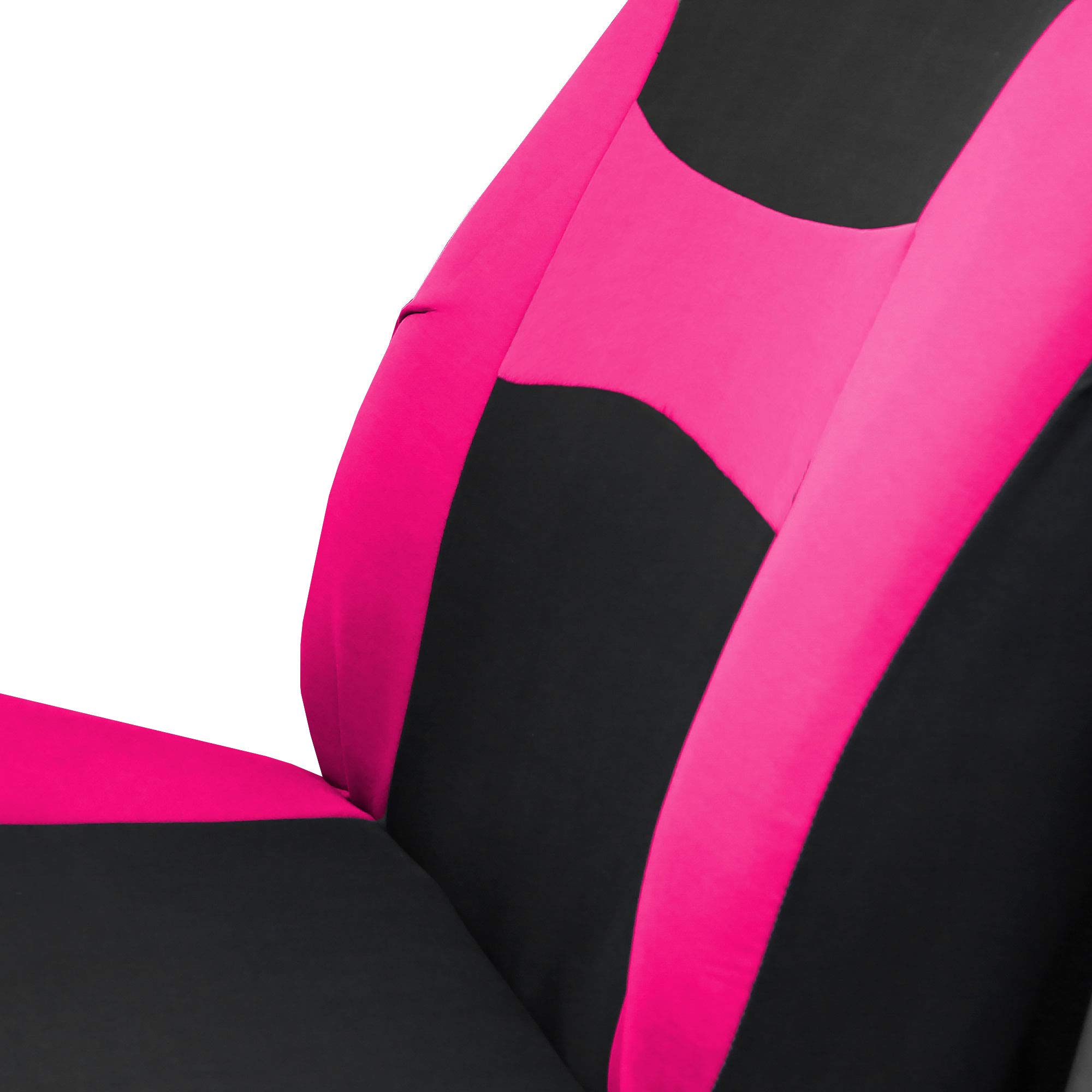 TLH Light & Breezy Flat Cloth Car Seat Covers - Front Set Only | Airbag Compatible | Universal Fit for Cars, Trucks & SUVs | Pink Color | Perfect for Daily Commuting & Road Trips