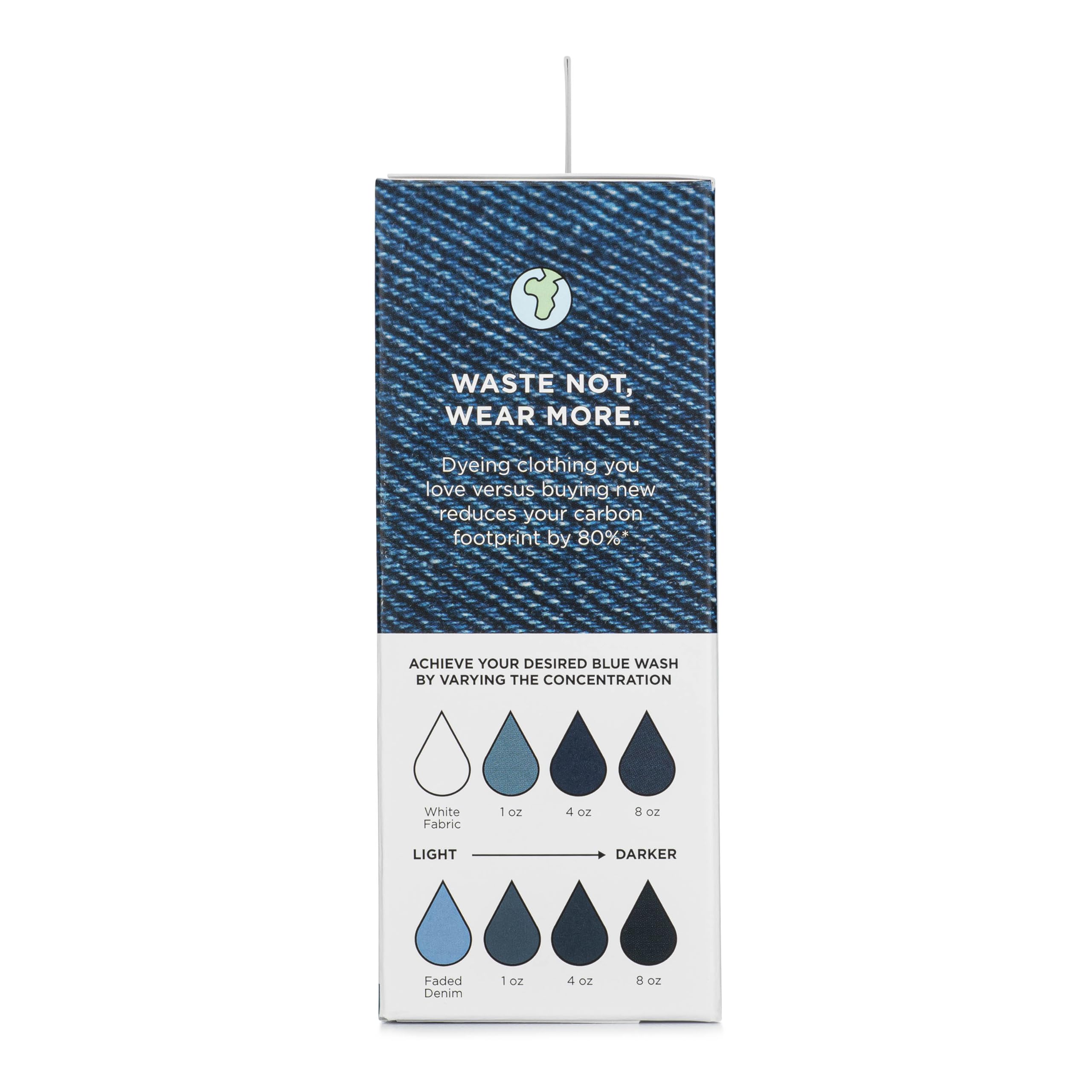 Rit Back to Blue Denim Dye Kit - Restore & Refresh Faded Jeans, Jackets & Denim Fabric - Perfect for DIY Clothing Upcycling & Home Dyeing Projects