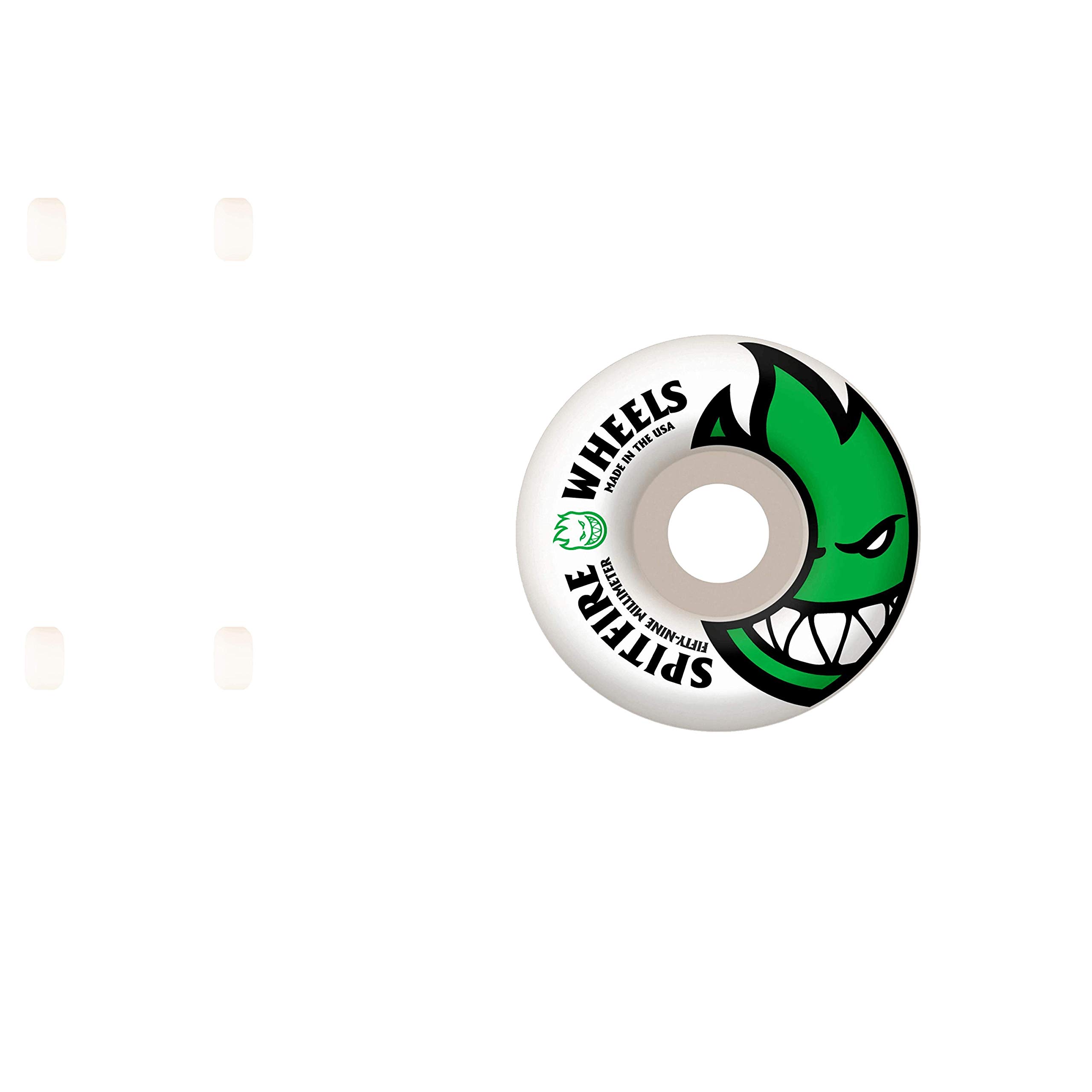 Spitfire Bighead Skateboard Wheels 59mm White - High-Performance Unisex Skate Wheels for Street & Park Skating