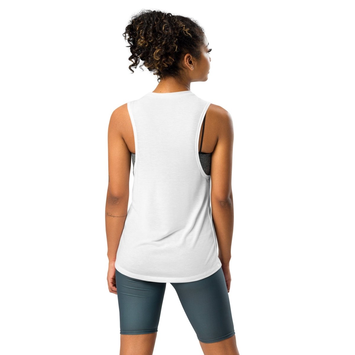 Rainbow Resilience Pride Women's Muscle Tank Top - LGBTQ+ Workout Shirt for Gym, Running & Pride Events - Comfortable Athletic Sleeveless Shirt