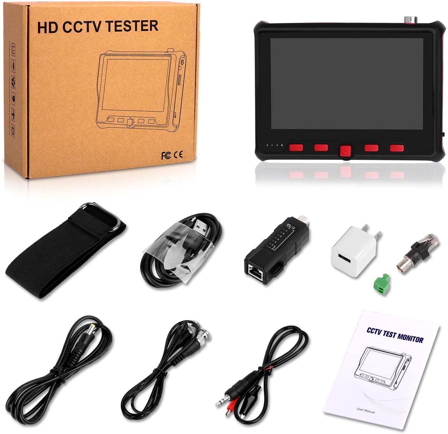 Upgraded Portable Wrist CCTV Tester with 5