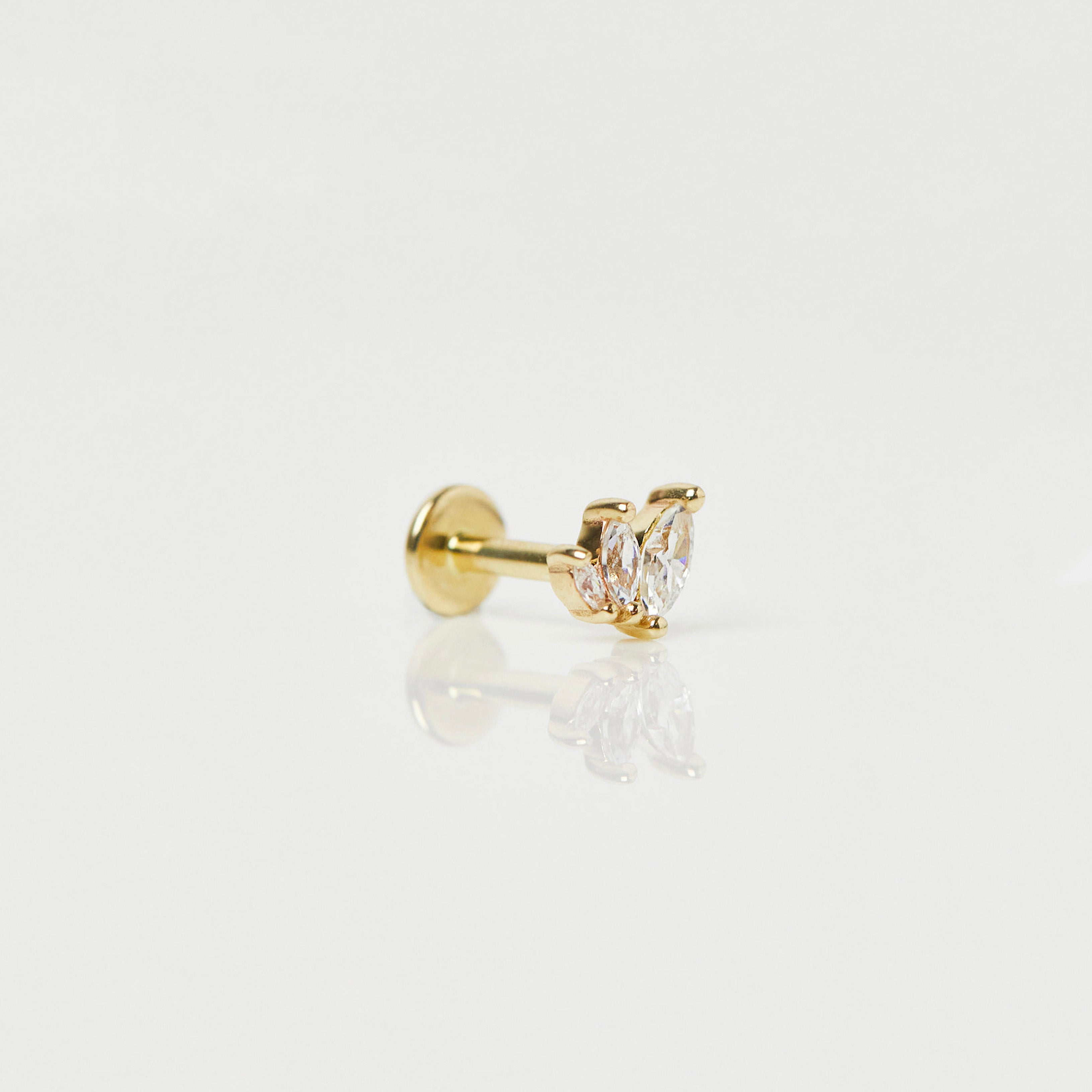 Cosmic Ray Flat Back Earrings - Hypoallergenic Stainless Steel Stud Earrings for Women - Perfect for Everyday Wear, Parties & Gifts