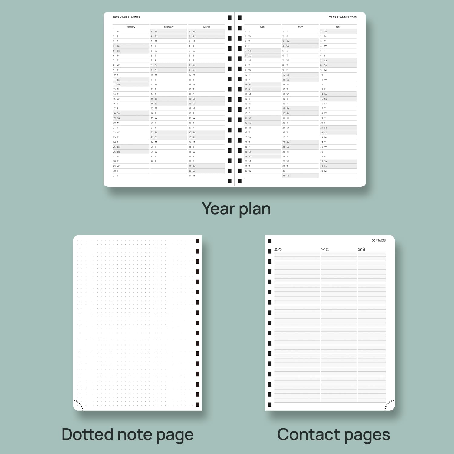 POPRUN 2024-2025 Weekly Planner - 8.5