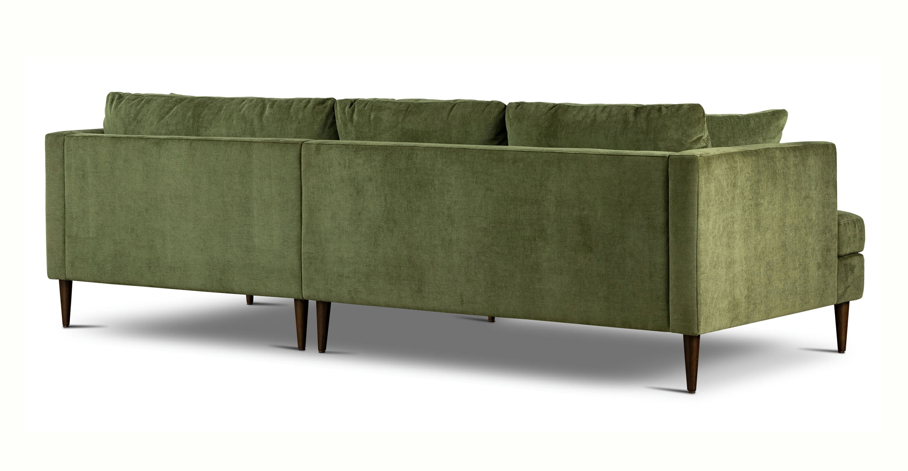 Lucerne Right Facing Sectional Sofa with Extra Wide Chaise Lounge - Modern L-Shaped Couch for Living Room, Family Room & Home Theater Comfort