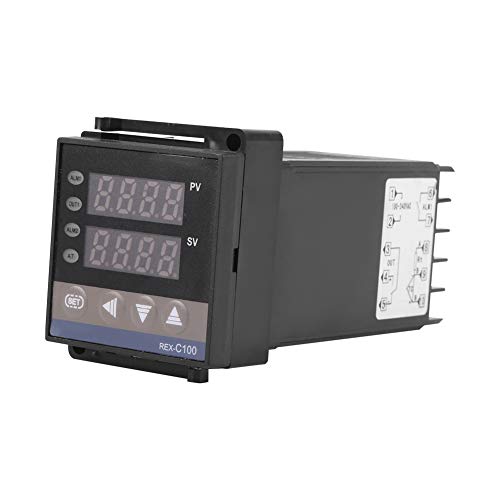 REX C100 Digital PID Temperature Controller Thermostat with Thermocouple - Precise Temperature Regulation for Home Brewing, Aquariums & Industrial Applications