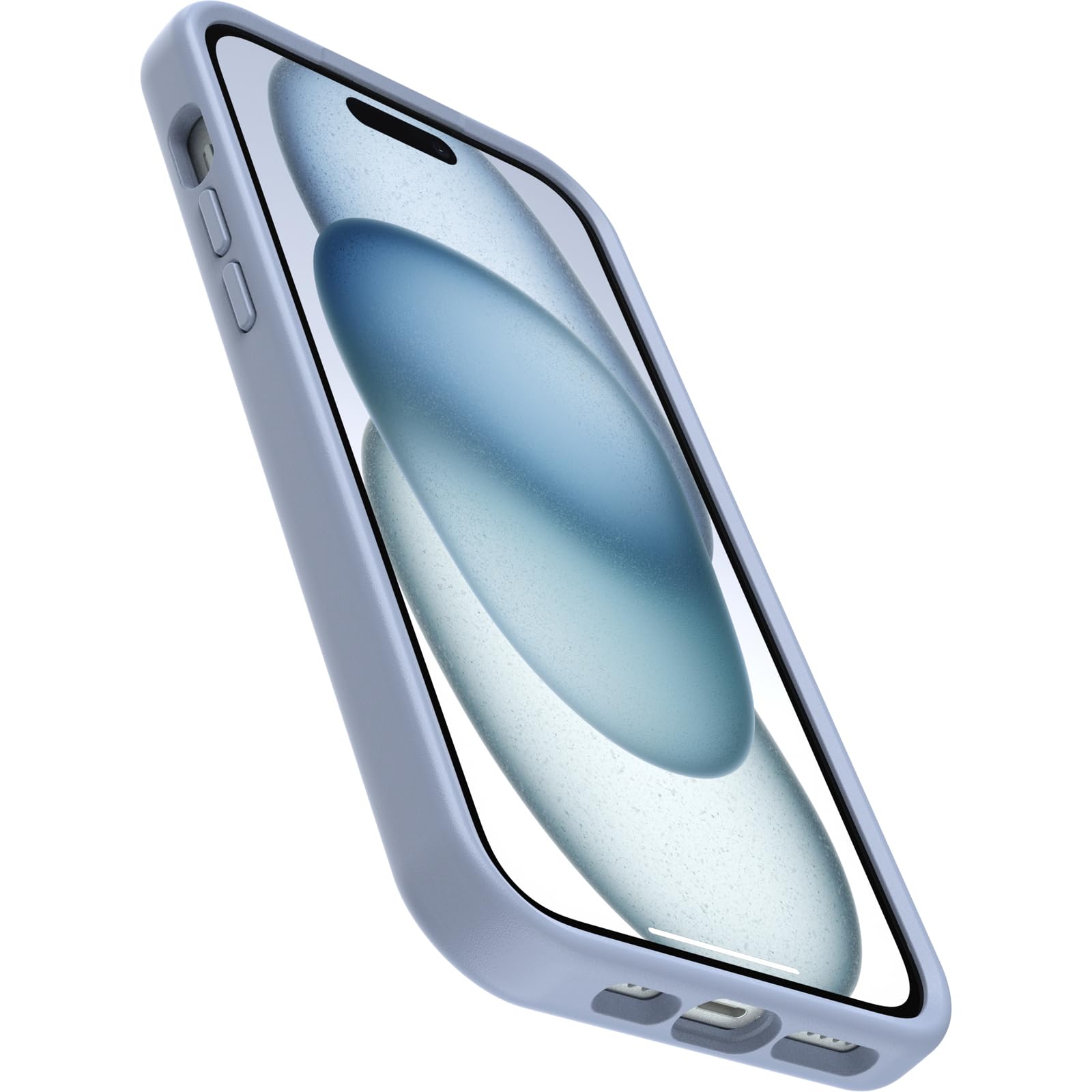 OtterBox OtterGrip Symmetry Case for iPhone 15 Plus/iPhone 14 Plus - MagSafe Compatible, Military-Grade Drop Protection, Anti-Slip Grip (Blue) | Perfect for Outdoor Adventures, Work & Daily Use