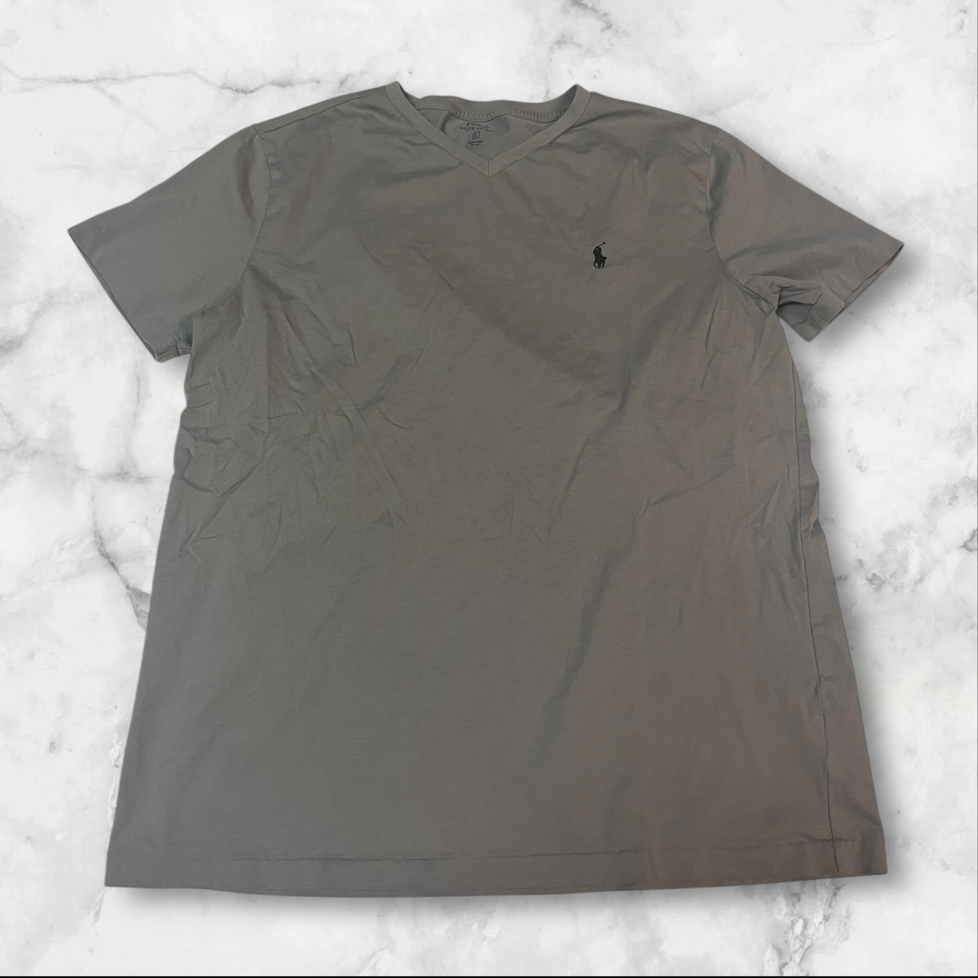 Vintage Polo Ralph Lauren Men's T-Shirt Size Large - Classic Cotton Crewneck Tee for Casual Wear & Street Style Outfits
