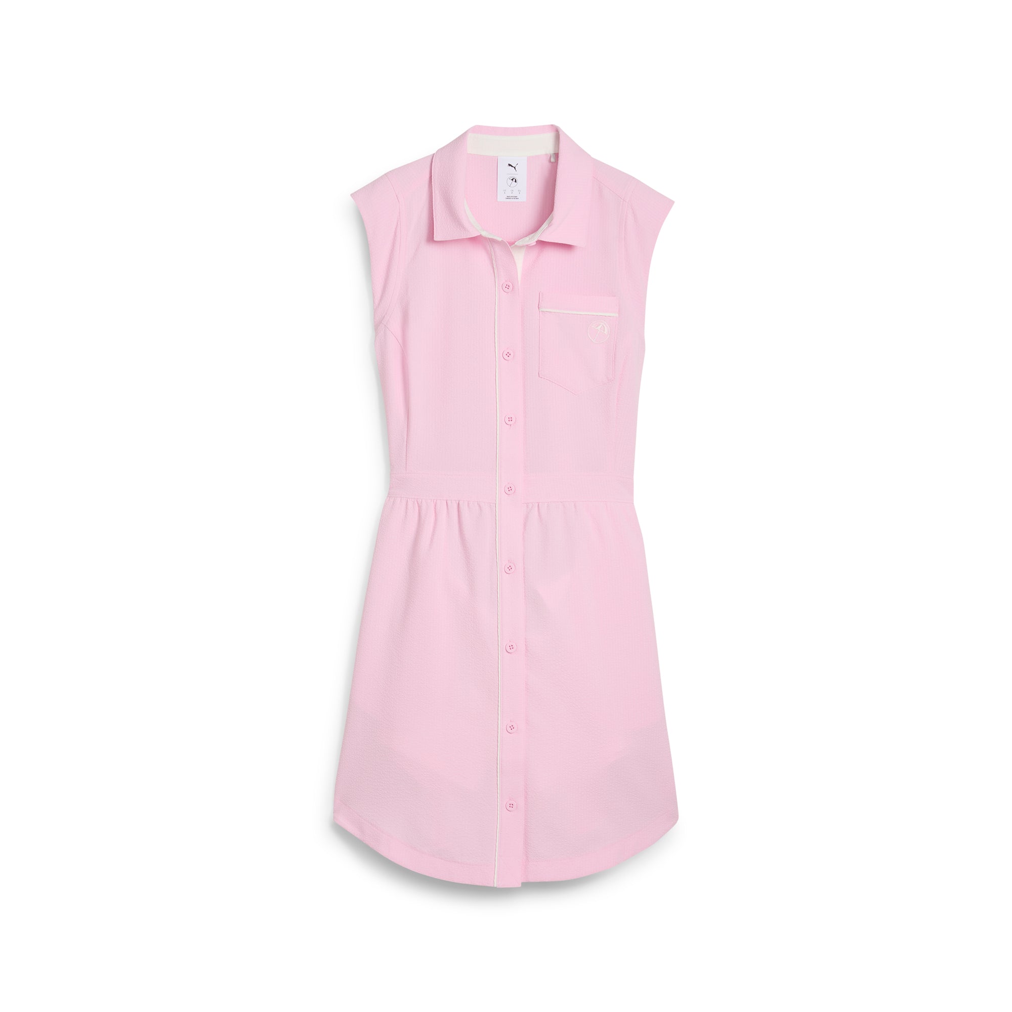 Women's AP Seersucker Golf Dress - Breathable & Stylish Polo Dress for Women - Perfect for Golf, Tennis & Summer Outings