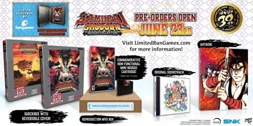 Samurai Shodown NEOGEO Collection Classic Edition for Nintendo Switch - Retro Fighting Game for Home Entertainment & Competitive Play