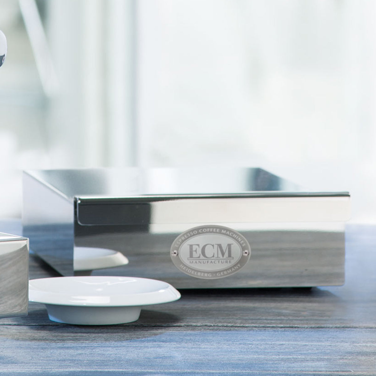 ECM Large Knock Box Drawer - Premium Stainless Steel Coffee Grounds Container #89611 | Perfect for Espresso Bars & Home Coffee Stations