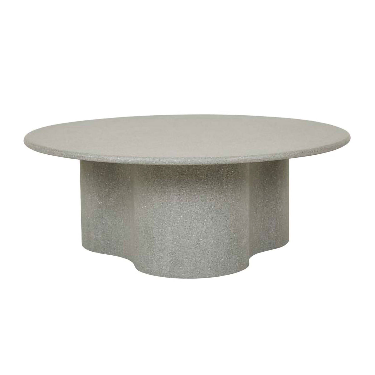 Artie Wave Modern Outdoor Coffee Table - Waterproof & Durable Patio Furniture for Poolside, Garden, and Backyard Relaxation