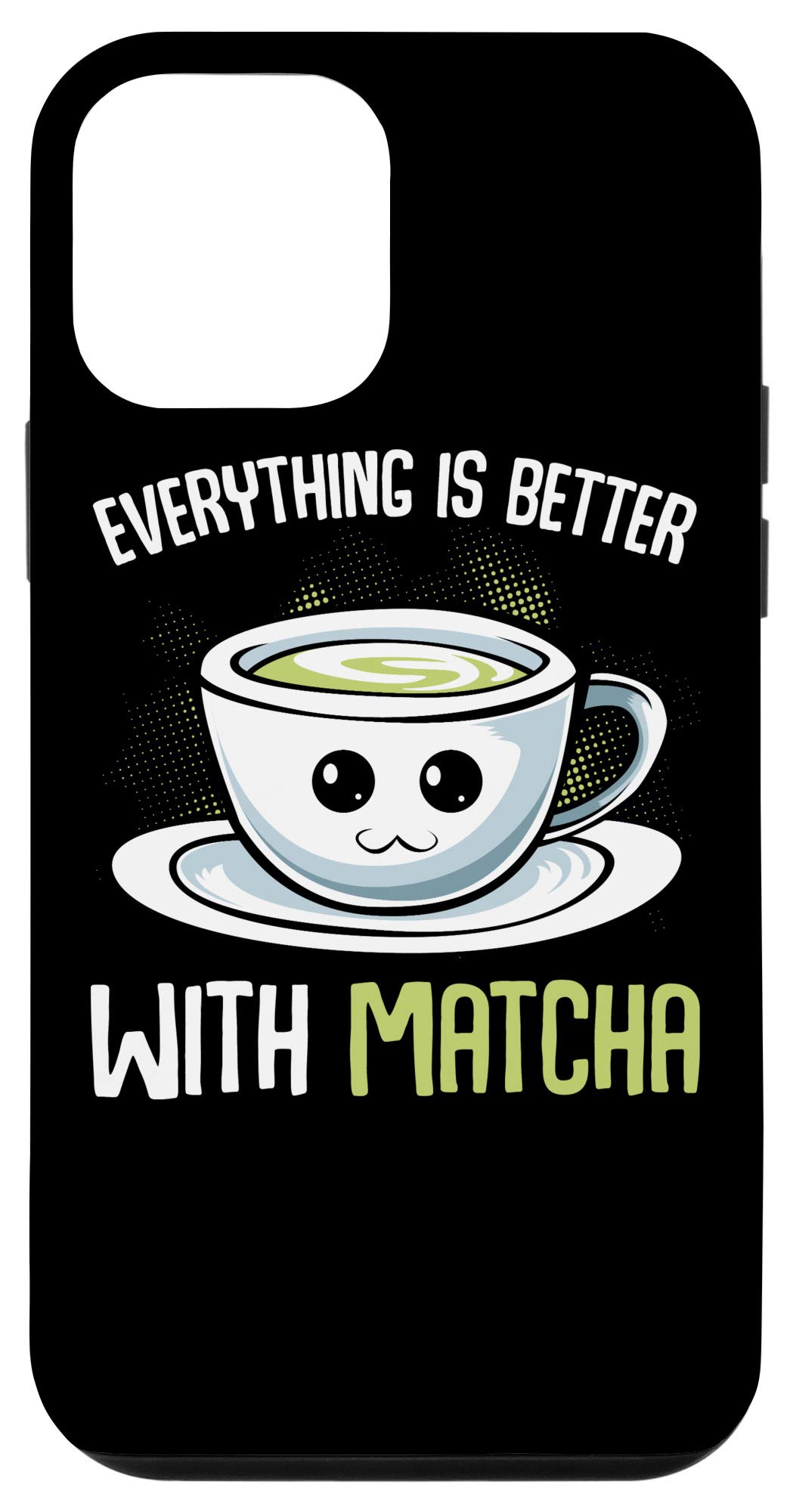 iPhone 12 Mini Case - Matcha Green Aesthetic Phone Cover for Tea Lovers | Perfect Gift for Japanese Tea Enthusiasts | Durable Protection for Everyday Use & Travel