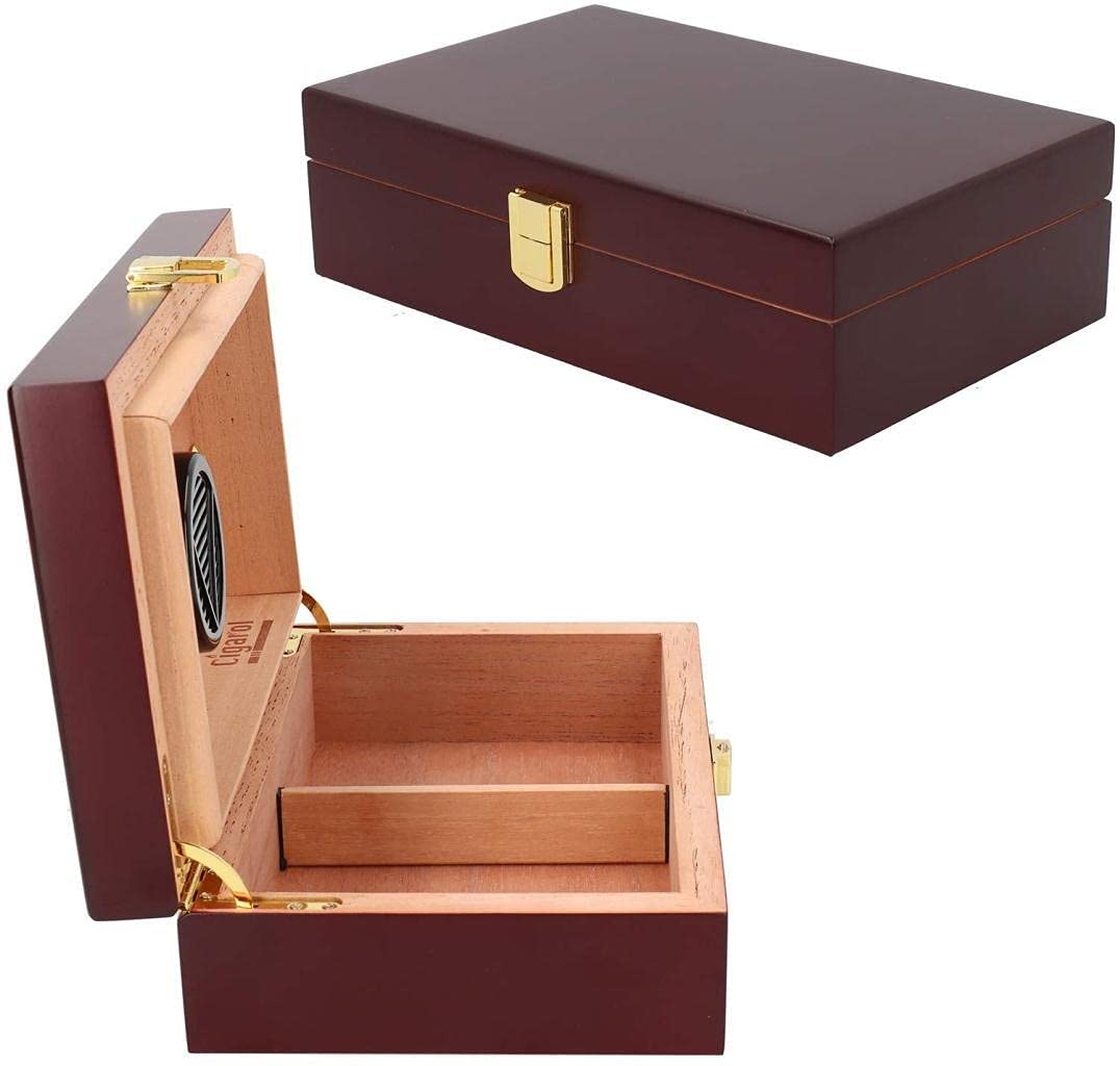 Premium Cigar Humidor Box for Storage & Travel - Airtight Cigar Container for Golf, Outdoor & Parties - Perfect for Home, Office & Gifting