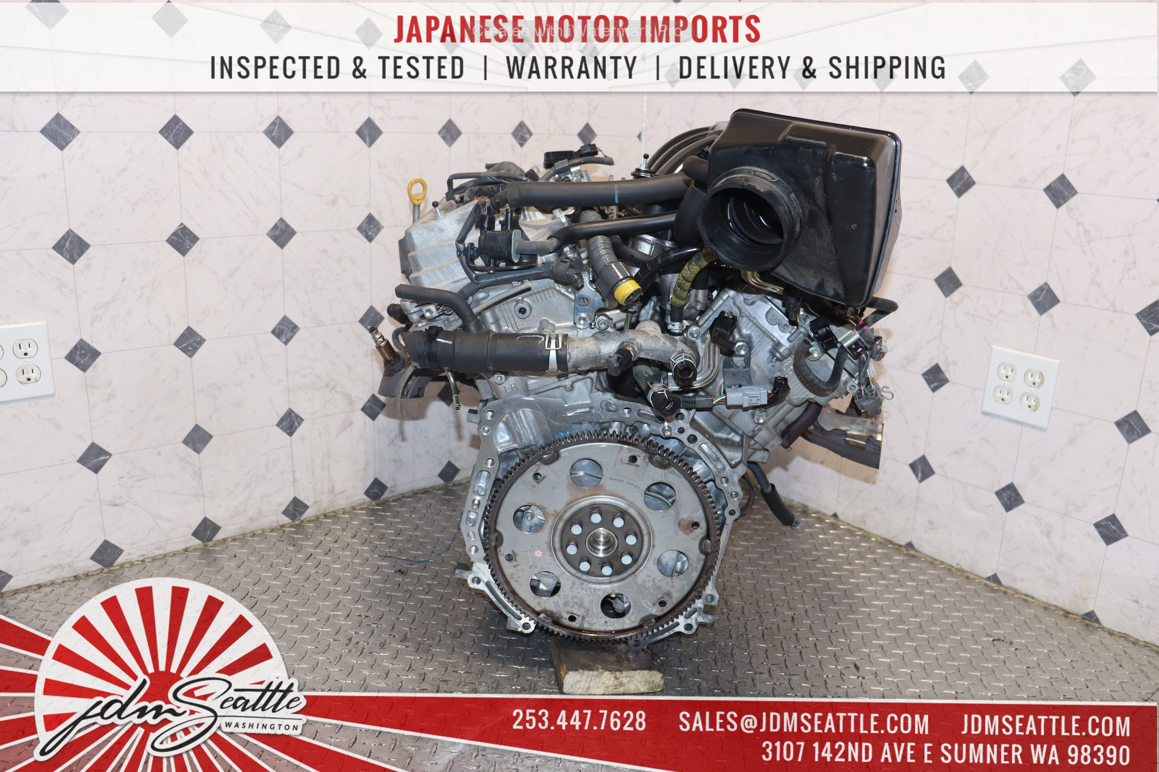 JDM 2GR-FE 3.5L V6 Engine for 2007-2016 Toyota Highlander Camry Avalon Sienna RAV4 Venza & Lexus RX350 ES350 - FWD/AWD Replacement Motor - Perfect for Engine Swap & Performance Upgrades