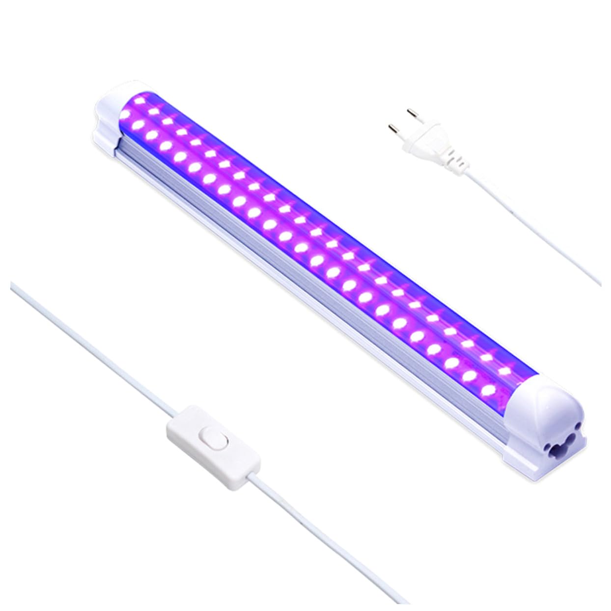 UV Blacklight LED Tube - 36 Inch Party & Bar Lighting for Glow in The Dark Events, Neon Dance Floors & Halloween Decorations