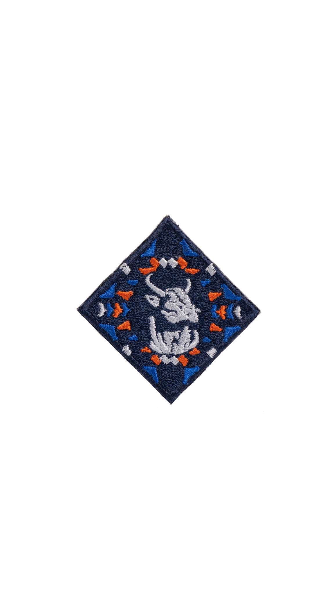 Rock'em Aztec Print Diamond Hat Patch 2024 | Trendy Embroidered Iron-On Patch for Hats, Jackets & Bags | Perfect for DIY Fashion, Costume Accessories & Festival Outfits