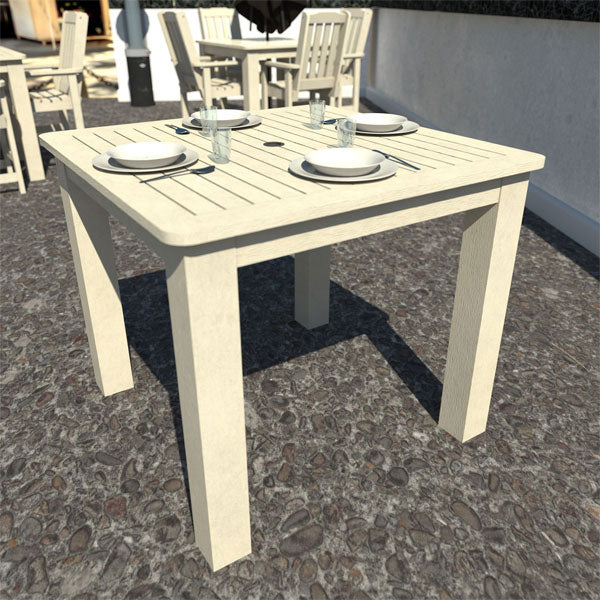 Modern Square Counter Height Dining Table Set - 4-Person Kitchen Island Table with Tempered Glass Top - Perfect for Small Spaces, Breakfast Nook & Apartment Dining