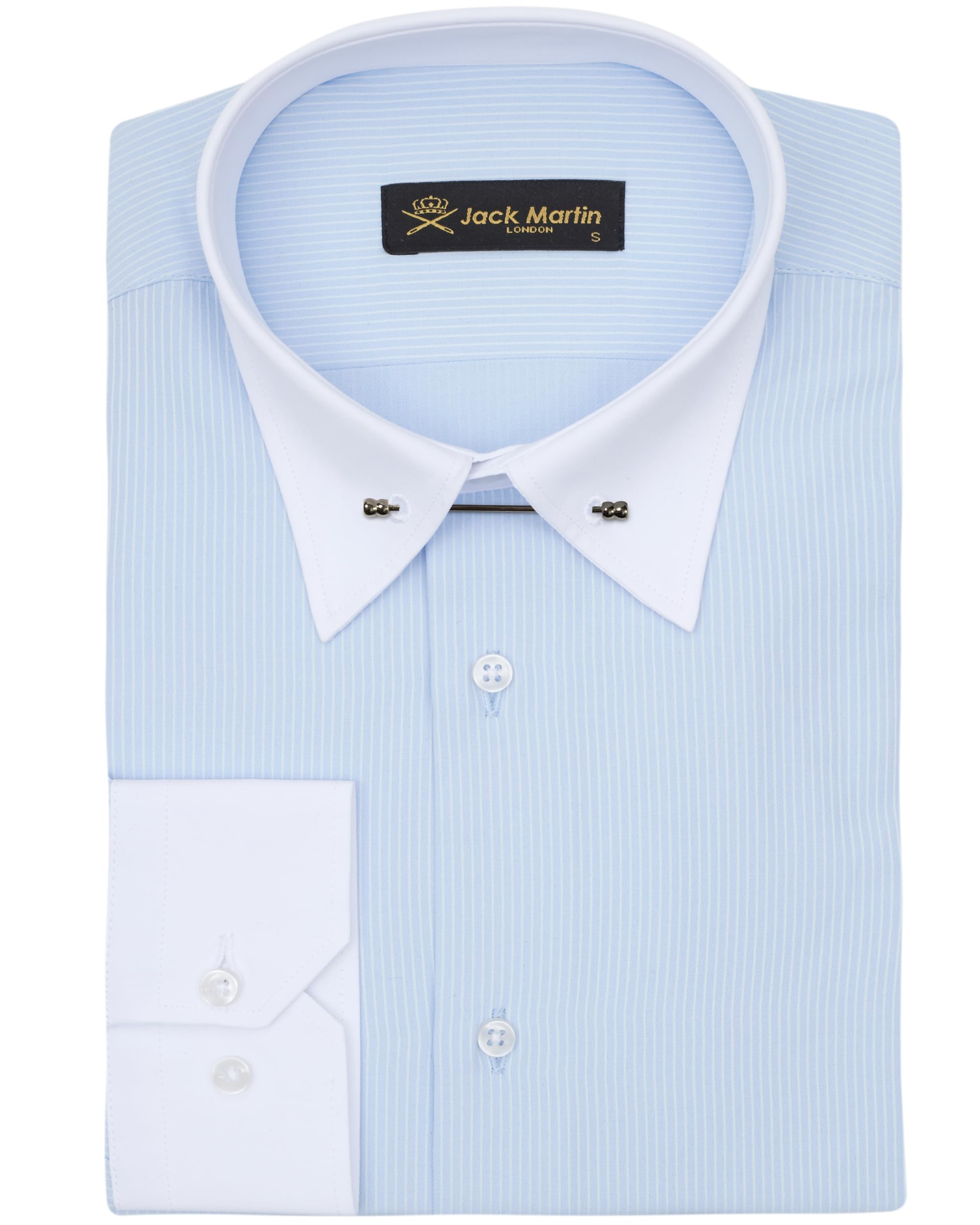 Men's Pin Collar Long Sleeve Dress Shirts | Stylish Button Up Shirts for Business & Formal Occasions