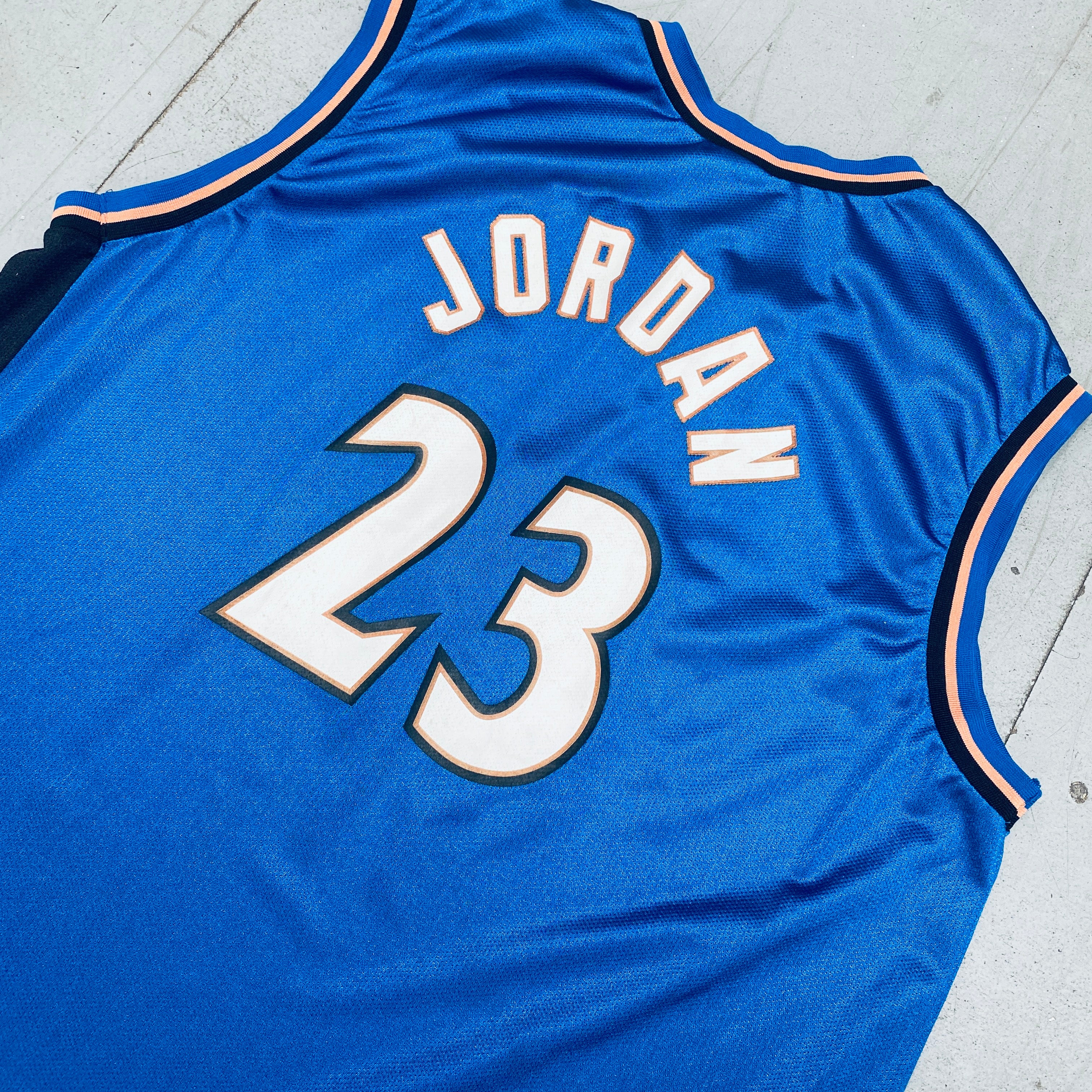Authentic Michael Jordan 2001-02 Washington Wizards Blue Champion Jersey - Size Large - Perfect for NBA Fans, Collectors & Game Day Outfits