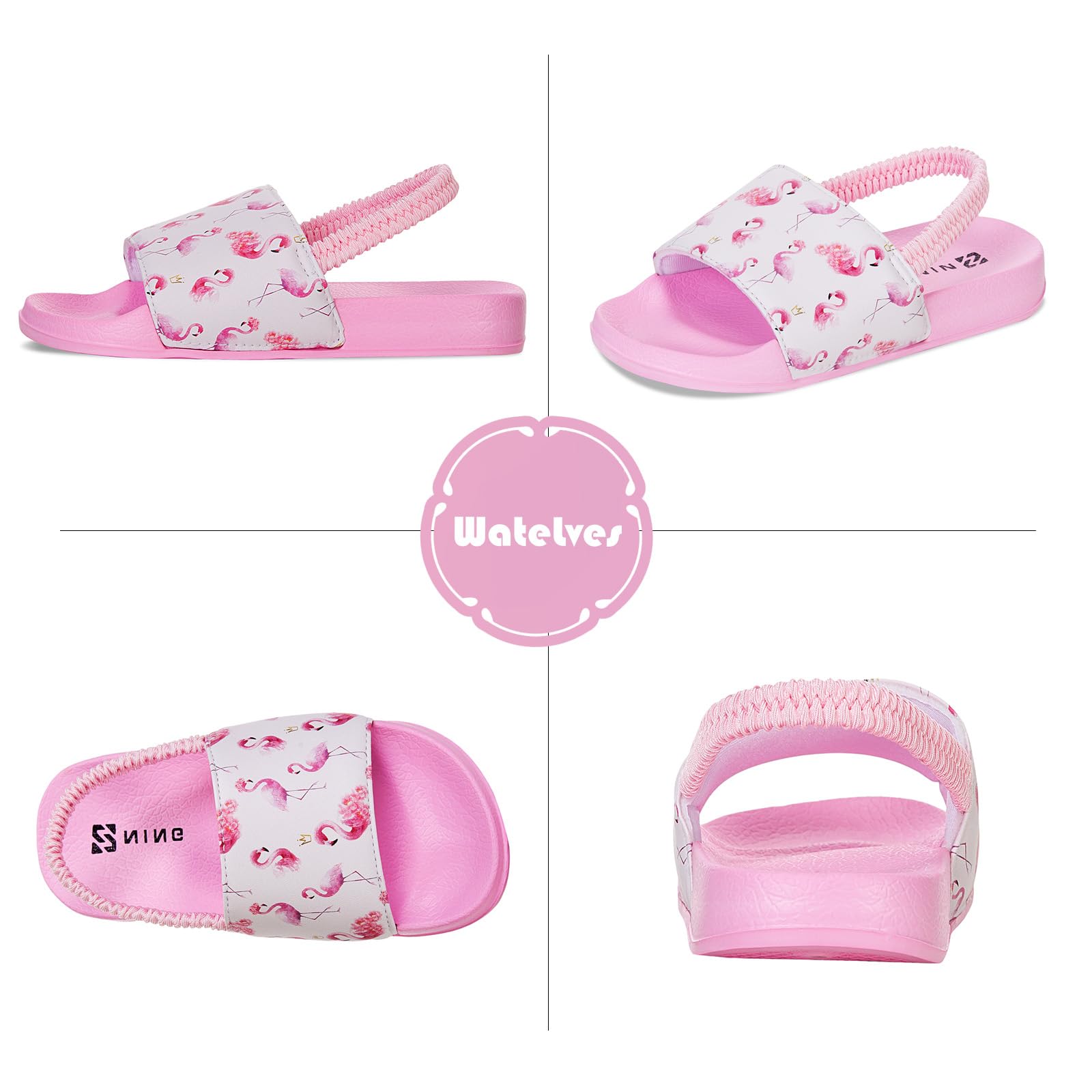 **WateLves Kids Water Shoes for Boys & Girls - Non-Slip Swim Sandals for Beach, Pool & Outdoor Play - Toddler Slides & Casual Slippers**