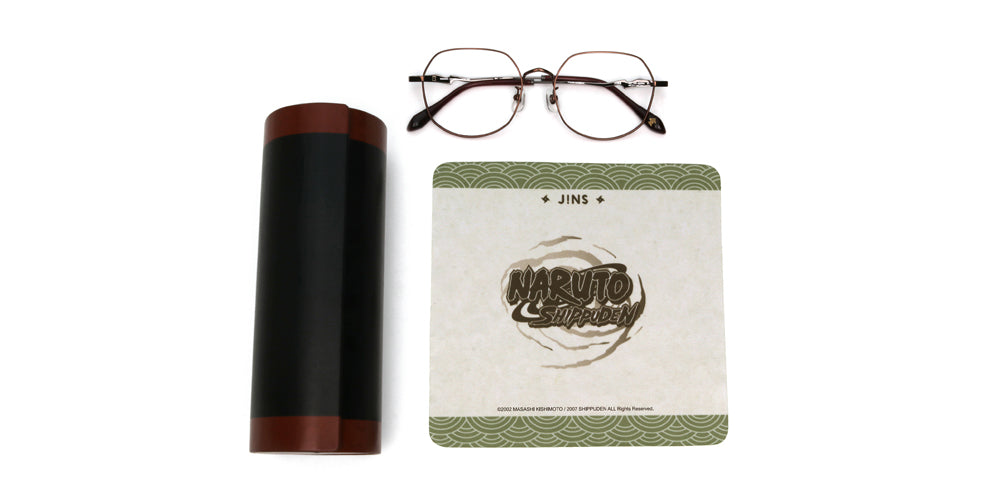 JINS x NARUTO GAARA Model Dark Brown Anime Sunglasses - Stylish Cosplay Eyewear for Anime Fans & Naruto Collectors (Perfect for Conventions, Cosplay Events & Daily Wear)