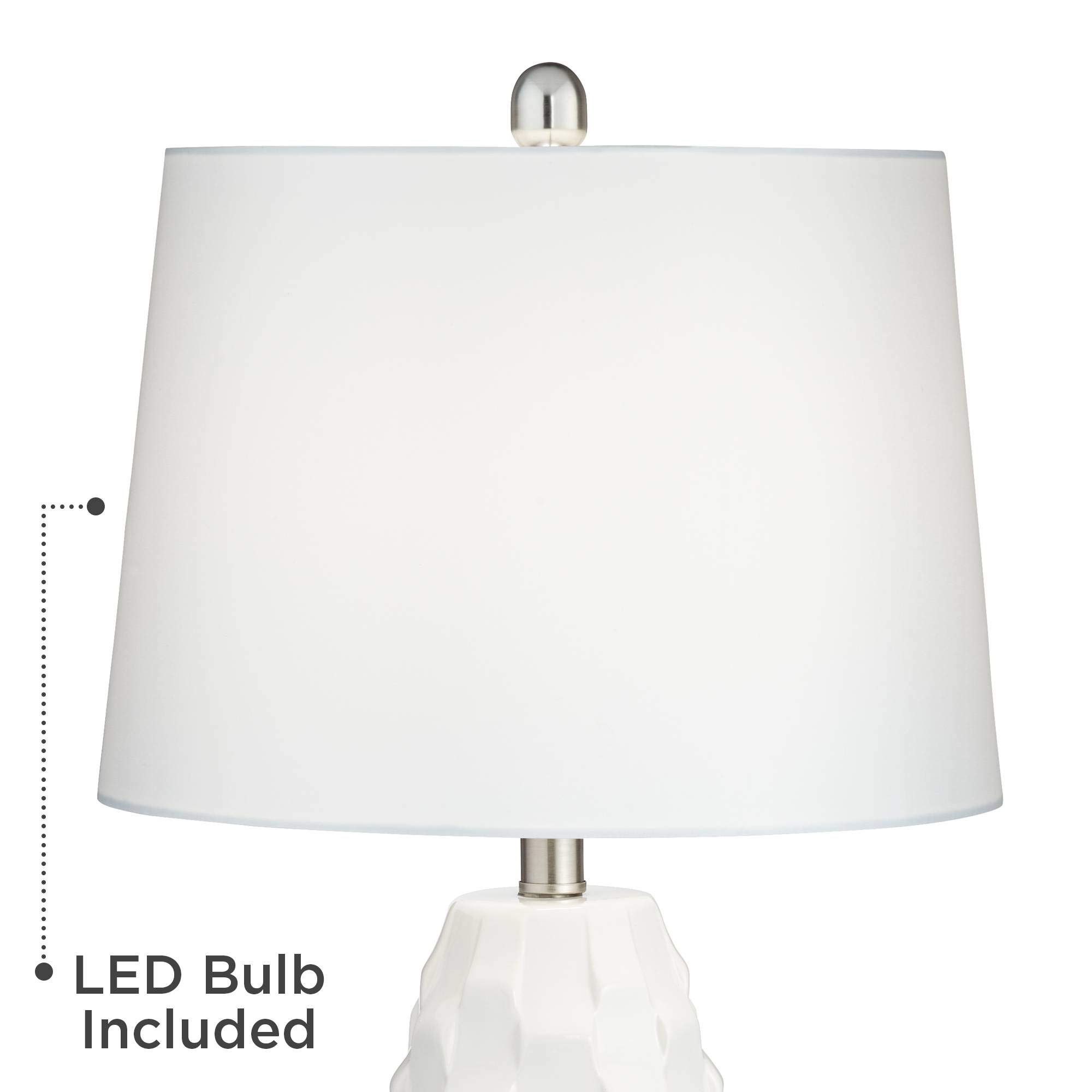 360 Lighting Brad Modern Coastal Style Accent Table Lamps Set of 2 - 24.5